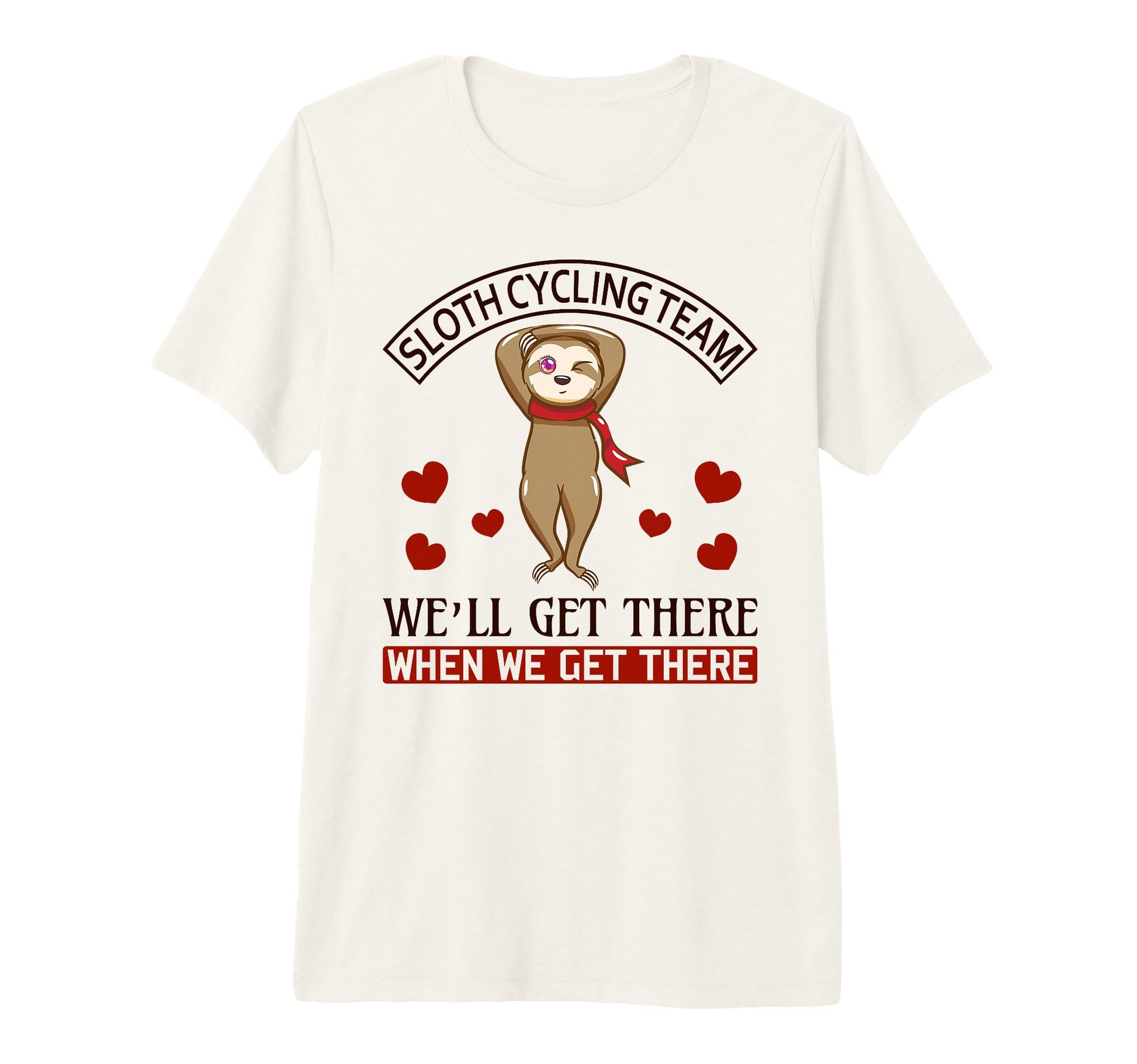 Sloth Sloth Cycling Team Funny T-Shirt - Aesthetic Graphic for Adults - T-Shirt, Sweatshirt, Hoodie