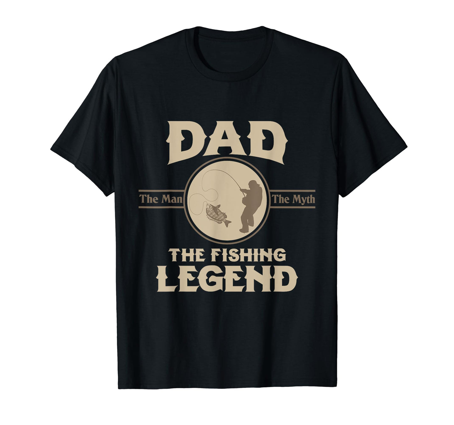 Mens Dad Myth Fishing Legend Gift T-Shirt - Novelty Apparel Unisex - T-Shirt, Sweatshirt, Hoodie