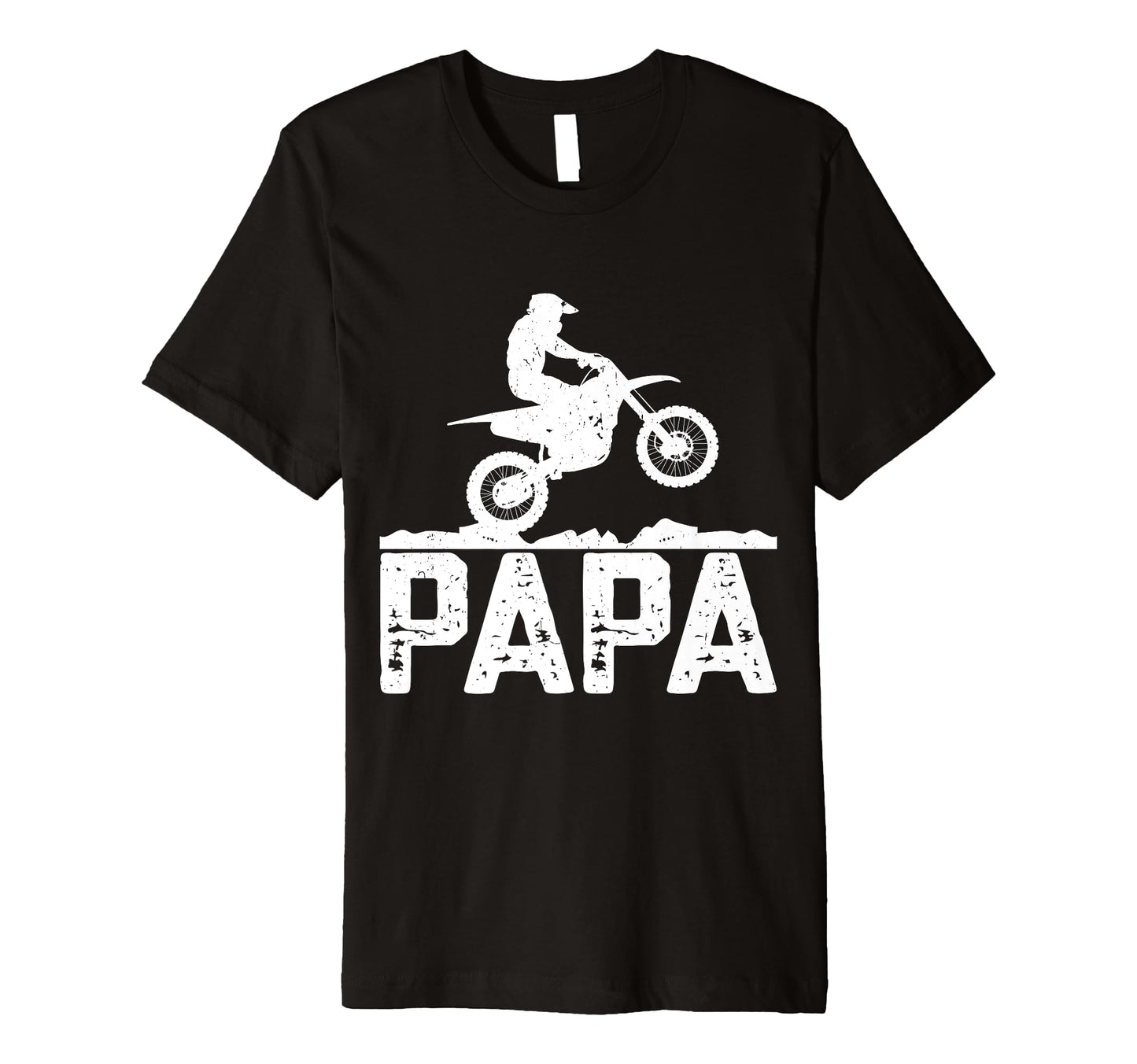 Papa Father Dad Dirt Bike Riding T-Shirt - Aesthetic Graphic Men Women - T-Shirt, Sweatshirt, Hoodie