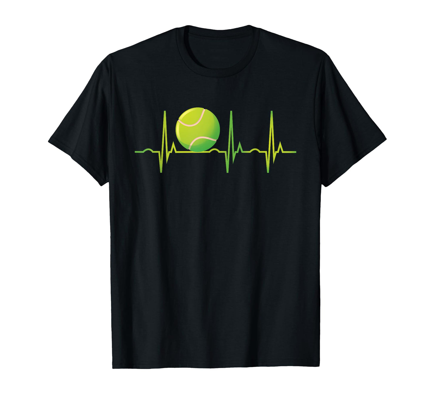 Funny Tennis Heartbeat Players T-Shirt - Custom Art Print for Adults - T-Shirt, Sweatshirt, Hoodie