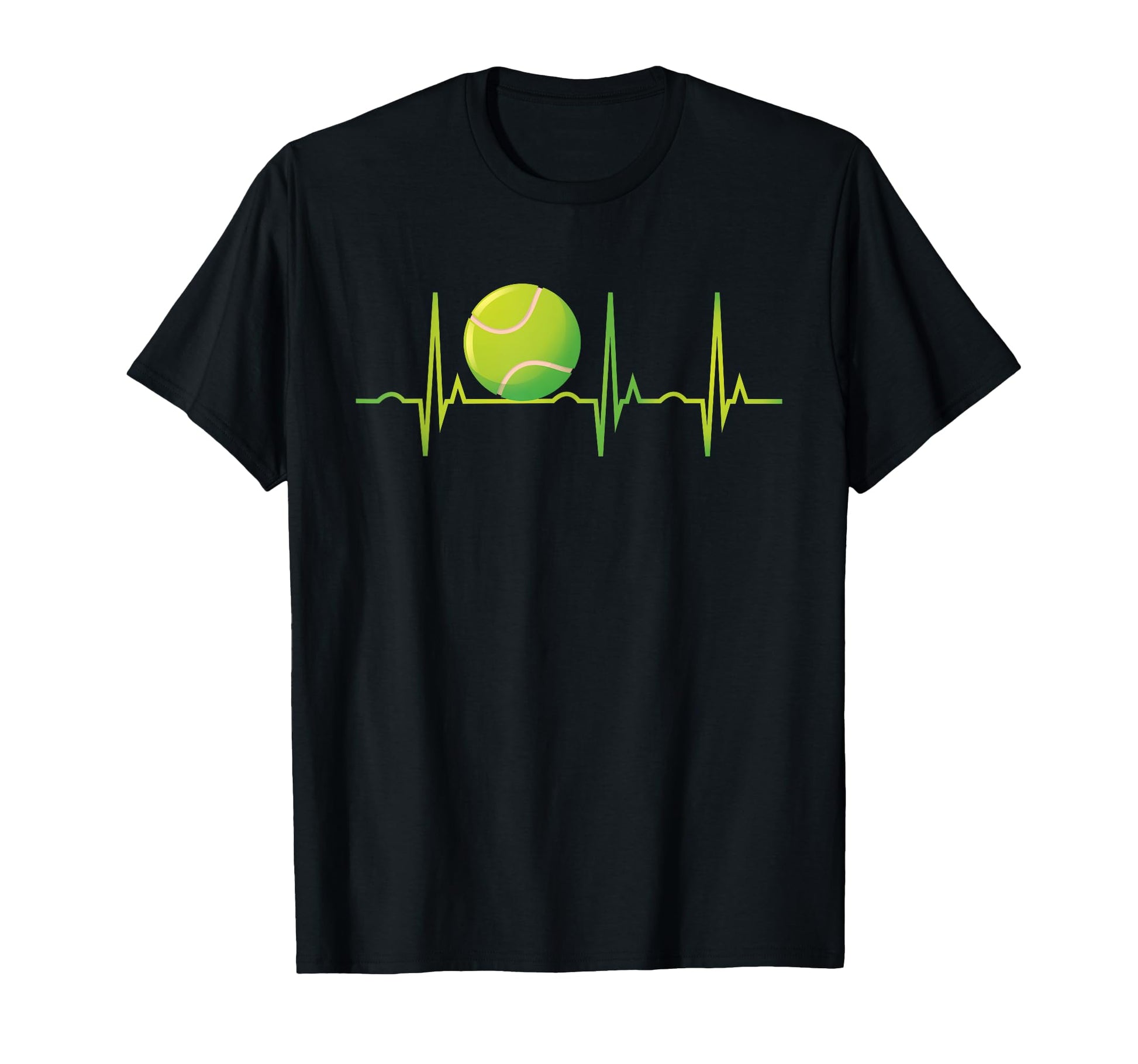 Funny Tennis Heartbeat Players T-Shirt - Custom Art Print for Adults - T-Shirt, Sweatshirt, Hoodie