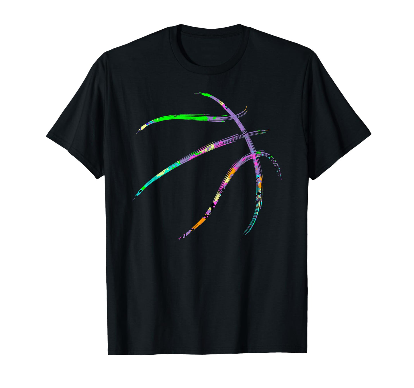 Colorful Basketball Ball Basketball T-Shirt - Casual Everyday Wear Unisex - T-Shirt, Sweatshirt, Hoodie