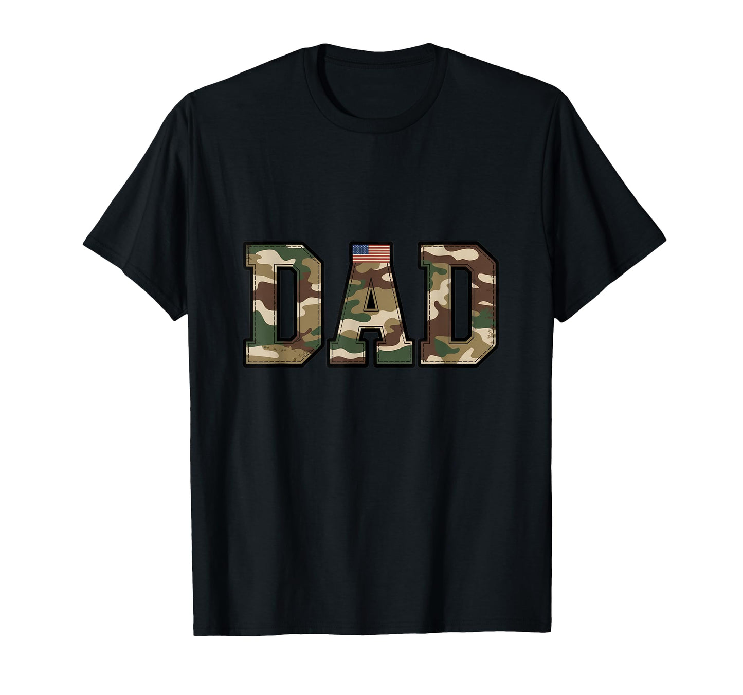 Camo Dad Military Inspired Fathers Day T-Shirt - Novelty Apparel Unisex - T-Shirt, Sweatshirt, Hoodie