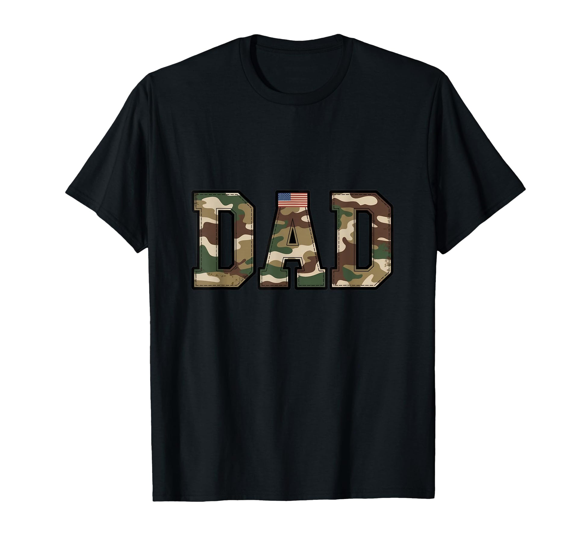 Camo Dad Military Inspired Fathers Day T-Shirt - Novelty Apparel Unisex - T-Shirt, Sweatshirt, Hoodie