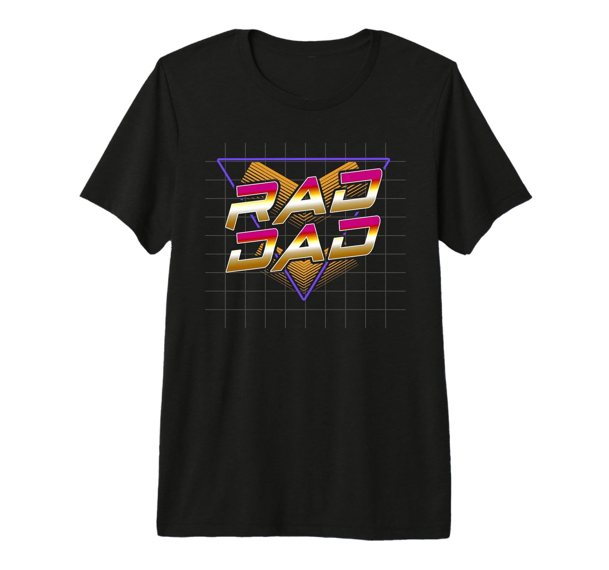 Fathers Day Best Dad 80S Rad Dad Tri T-Shirt - Fun Novelty Design Unisex - T-Shirt, Sweatshirt, Hoodie