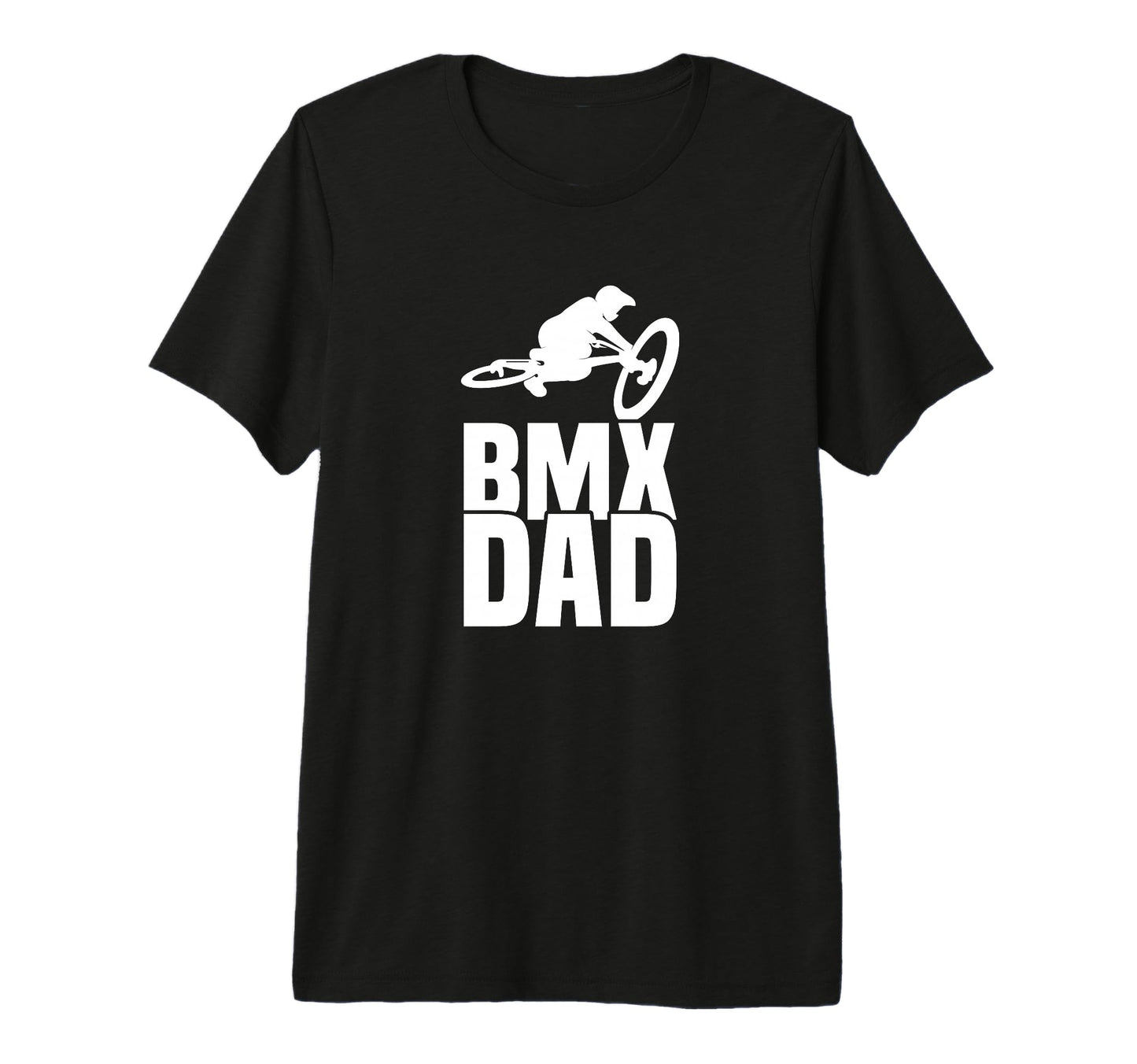 Bmx Dad Bike Jump Tri Blend T-Shirt - Trendy Graphic Men Women - T-Shirt, Sweatshirt, Hoodie