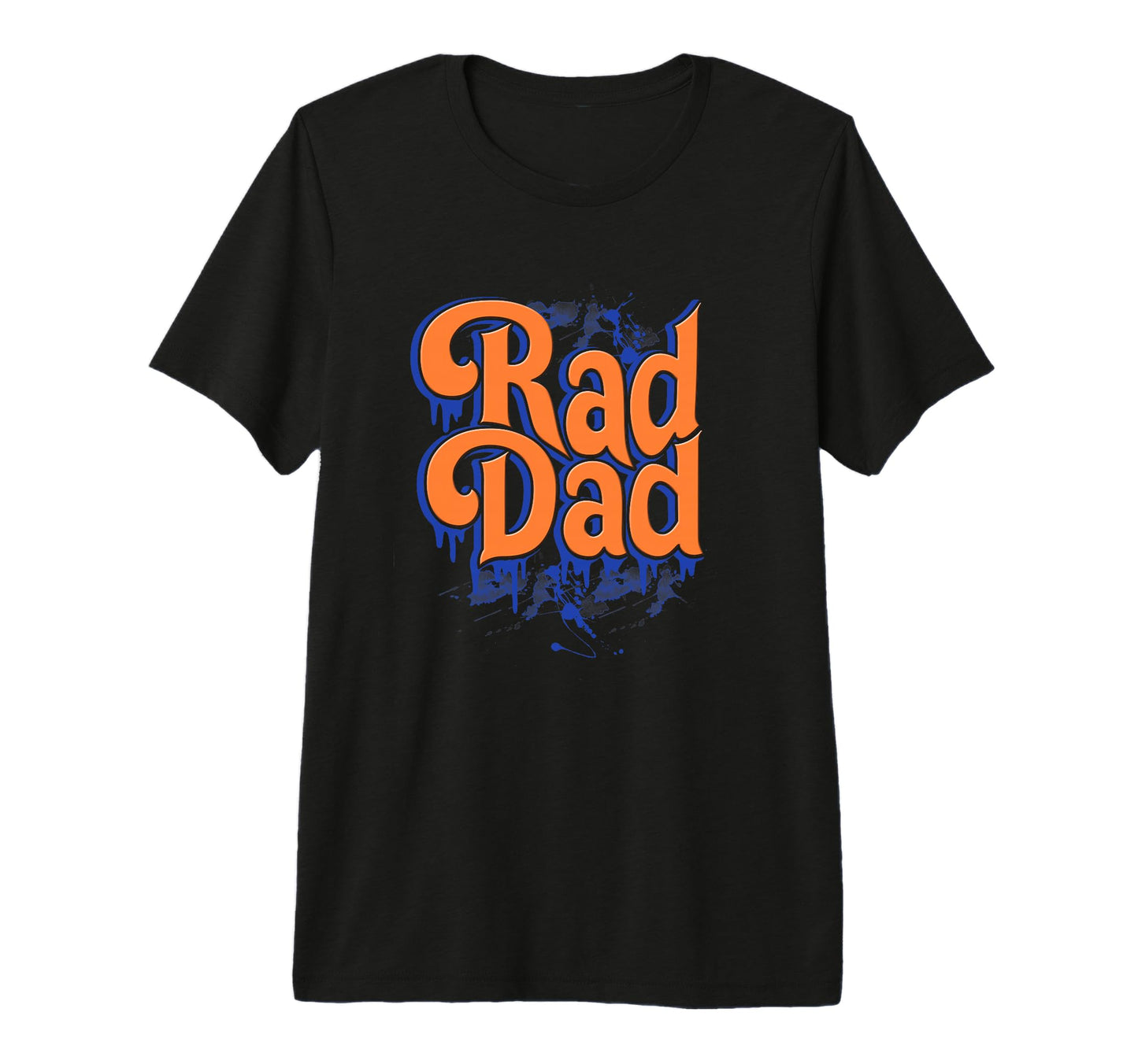 Rad Dad Rad Dad Fathers Day Tri Blend T-Shirt - Minimalist Print for Adults - T-Shirt, Sweatshirt, Hoodie