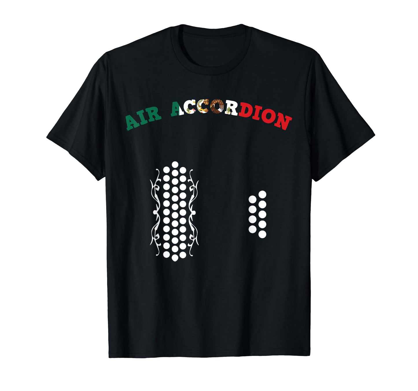 Funny Accordion Mexican Flag Mexico Dad T-Shirt - Graphic Print for Adults - T-Shirt, Sweatshirt, Hoodie