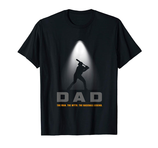 Baseball Baseball Player Dad T-Shirt - Custom Art Print Unisex - T-Shirt, Sweatshirt, Hoodie