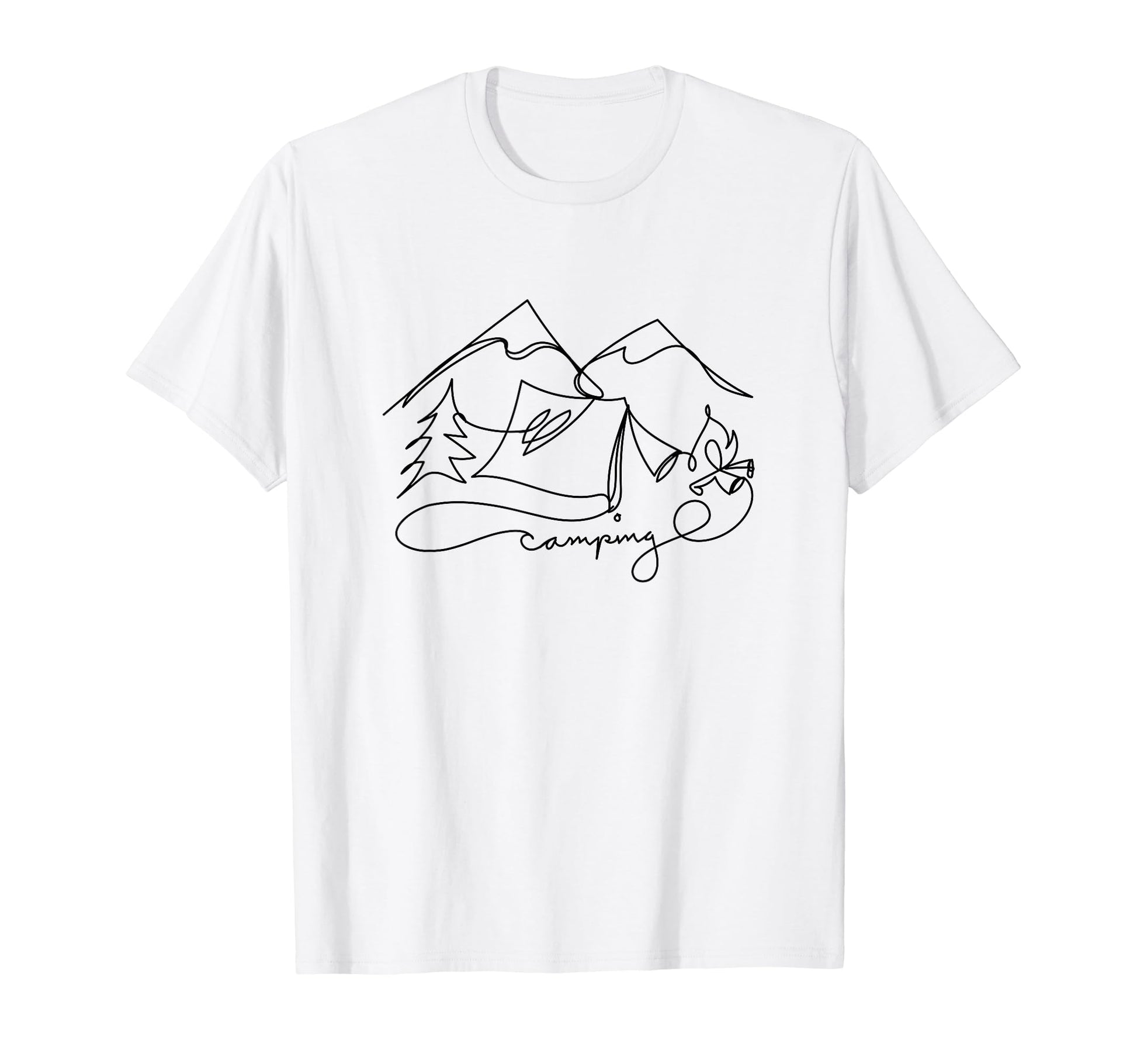 Artsy Camping Nature Outdoor Camper T-Shirt - Aesthetic Graphic Unisex - T-Shirt, Sweatshirt, Hoodie