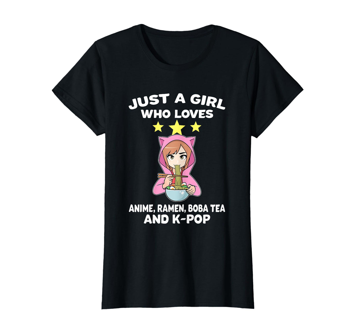 Loves Anime Ramen Boba Tea K Pop Anime T-Shirt - Streetwear Style Men Women - T-Shirt, Sweatshirt, Hoodie