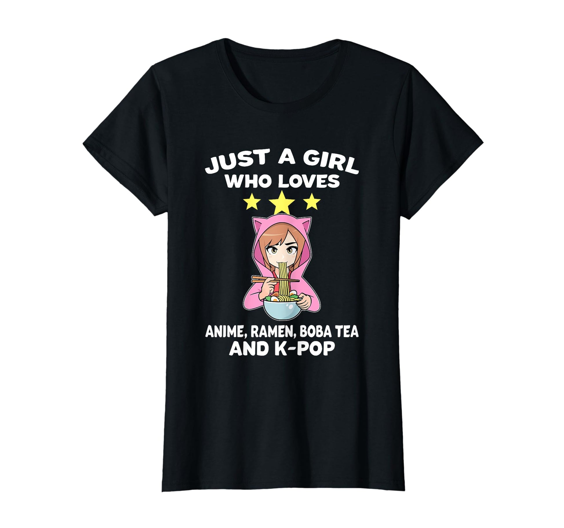 Loves Anime Ramen Boba Tea K Pop Anime T-Shirt - Streetwear Style Men Women - T-Shirt, Sweatshirt, Hoodie