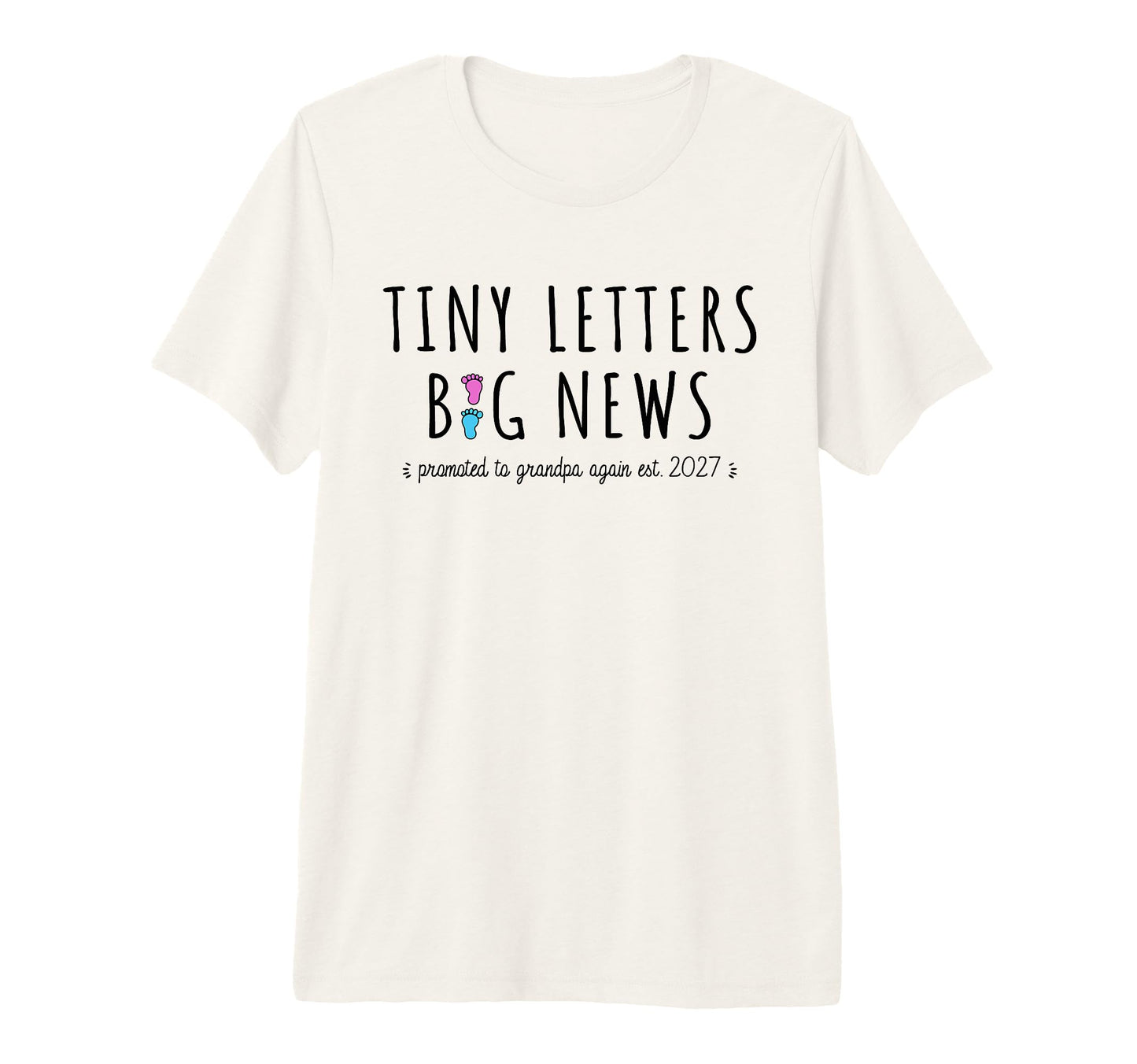 Mens 2Nd Time Grandpa Announcement T-Shirt - Streetwear Style for Adults - T-Shirt, Sweatshirt, Hoodie