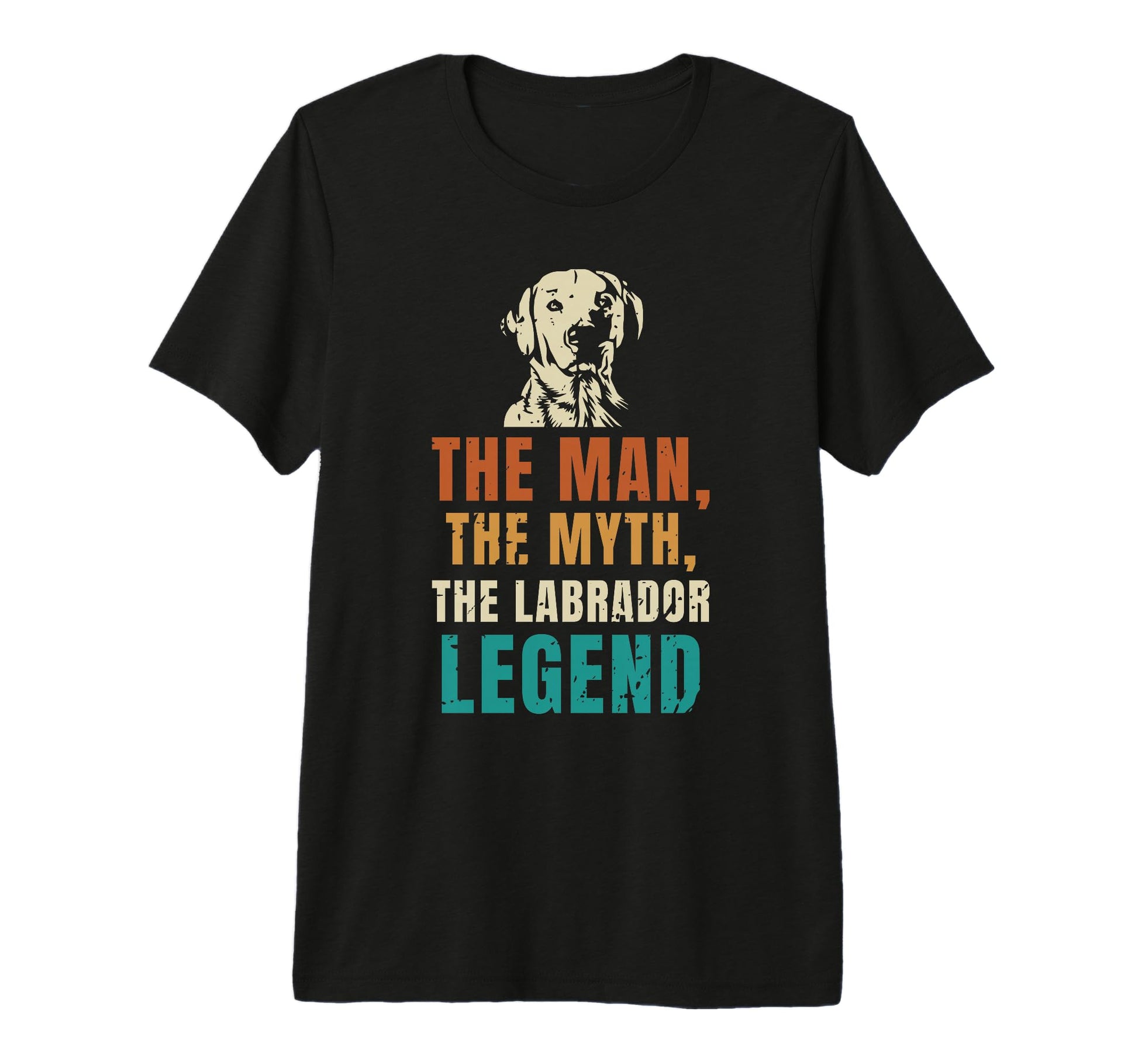 Mens Myth Labrador Legend Dad Father T-Shirt - Trendy Graphic for Adults - T-Shirt, Sweatshirt, Hoodie