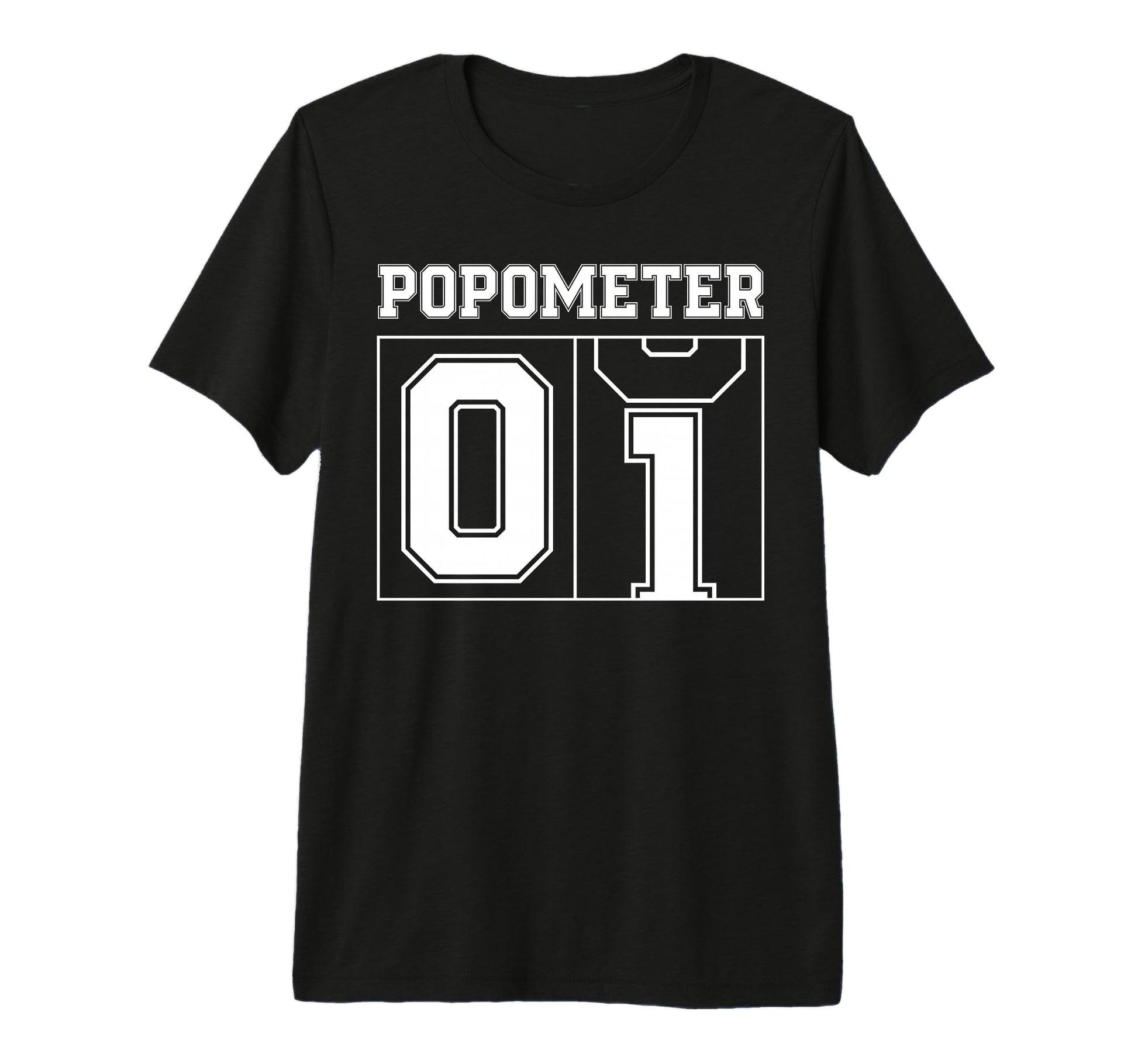 Popometer Promoted To Grandpa Est T-Shirt - Minimalist Print for Adults - T-Shirt, Sweatshirt, Hoodie