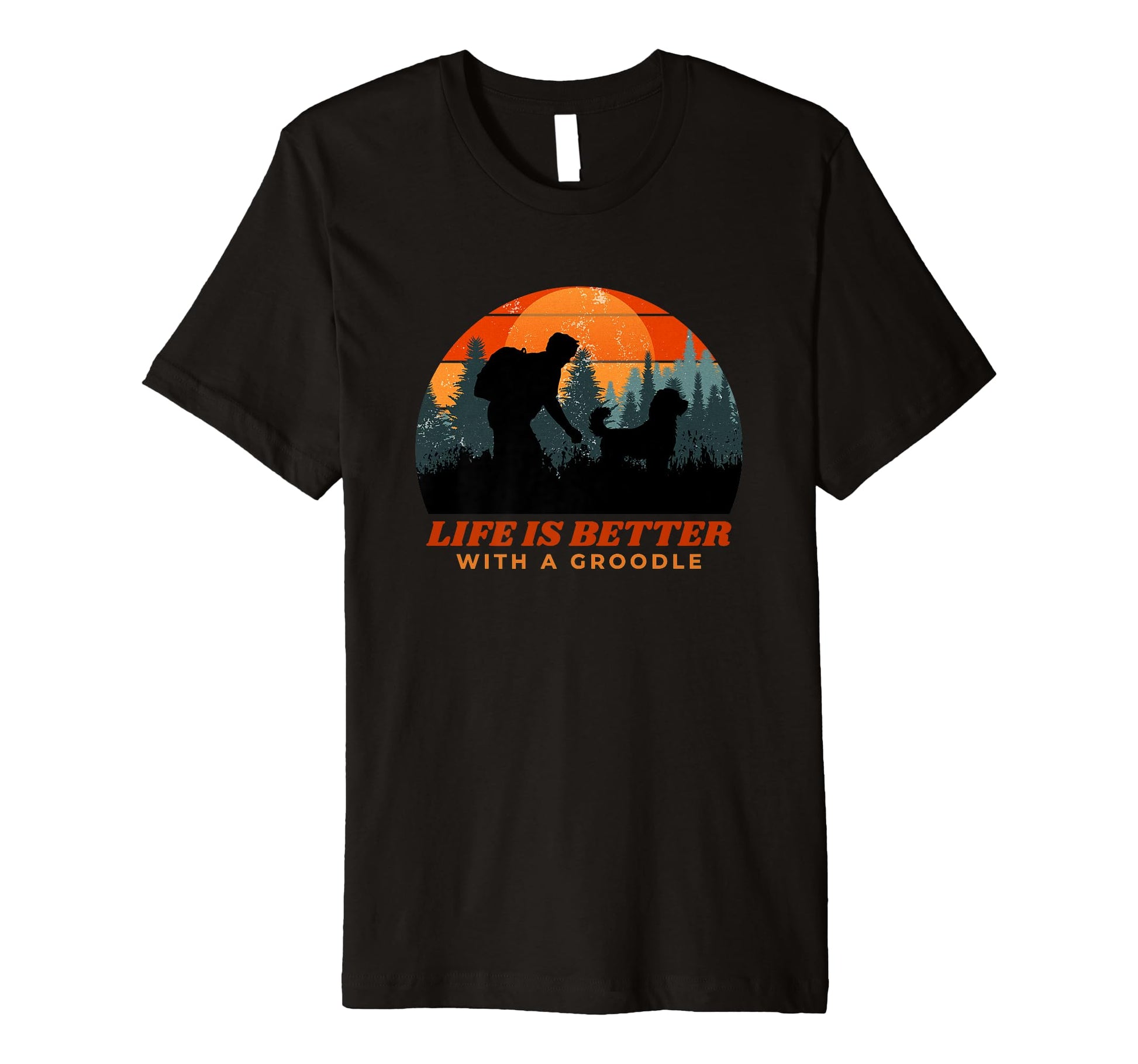 Life Is Better Groodle Distressed T-Shirt - Novelty Apparel Men Women - T-Shirt, Sweatshirt, Hoodie