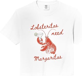 Lobsteritas Need Margaritas Lobster Women Girl Summer Comfort Colors Crop Top Unisex T-shirt, Sweatshirt, Hoodie, Long Sleeve Tee - T-Shirt, Sweatshirt, Hoodie