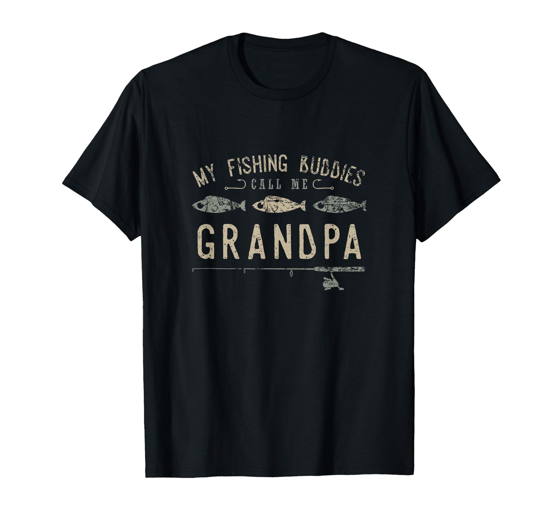 My Fishing Buddies Call Me Grandpa T-Shirt - Custom Art Print Unisex - T-Shirt, Sweatshirt, Hoodie