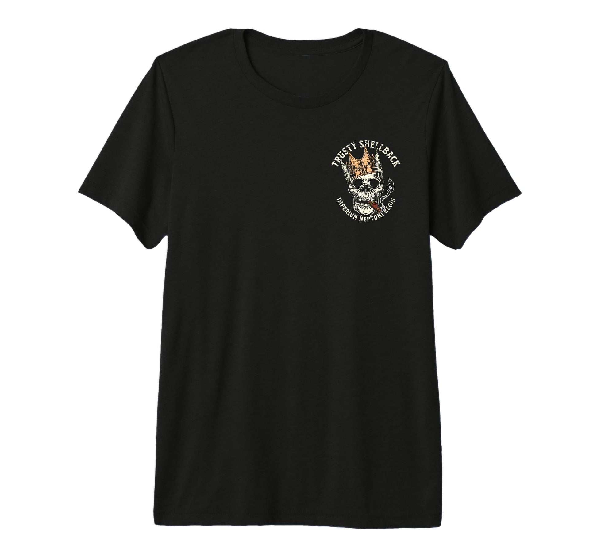 Trusty Shellback Skull Front And Back T-Shirt - Trendy Graphic Unisex - T-Shirt, Sweatshirt, Hoodie