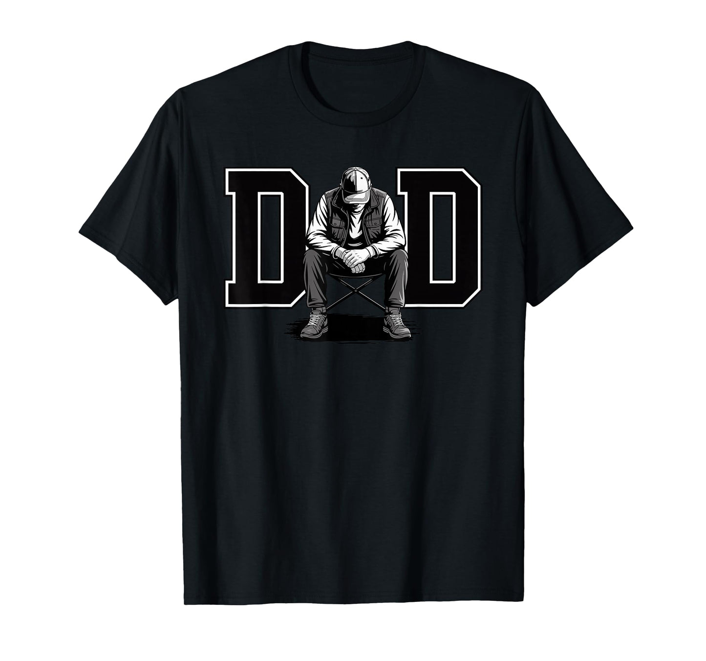 Dad Camping Daddy Camp Camper Father T-Shirt - Minimalist Print Unisex - T-Shirt, Sweatshirt, Hoodie