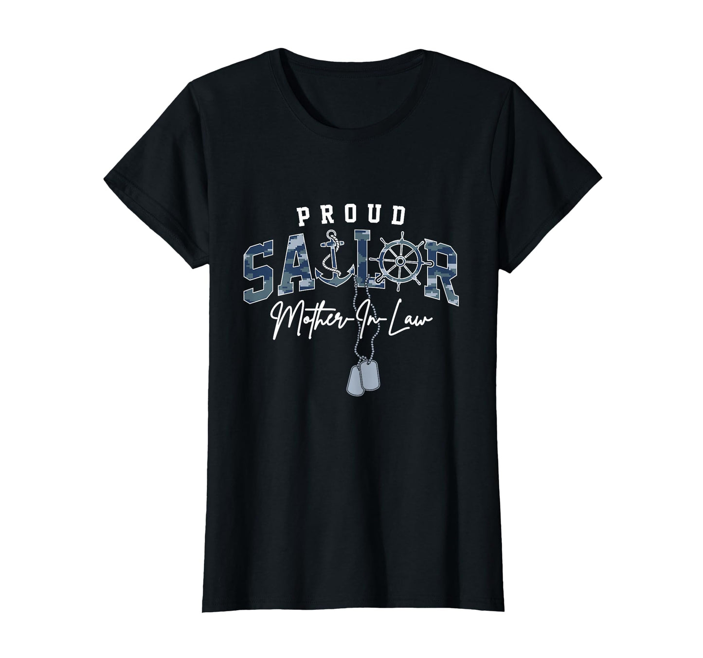 Proud Sailor Mother Law Us Naval T-Shirt - Casual Everyday Wear Unisex - T-Shirt, Sweatshirt, Hoodie