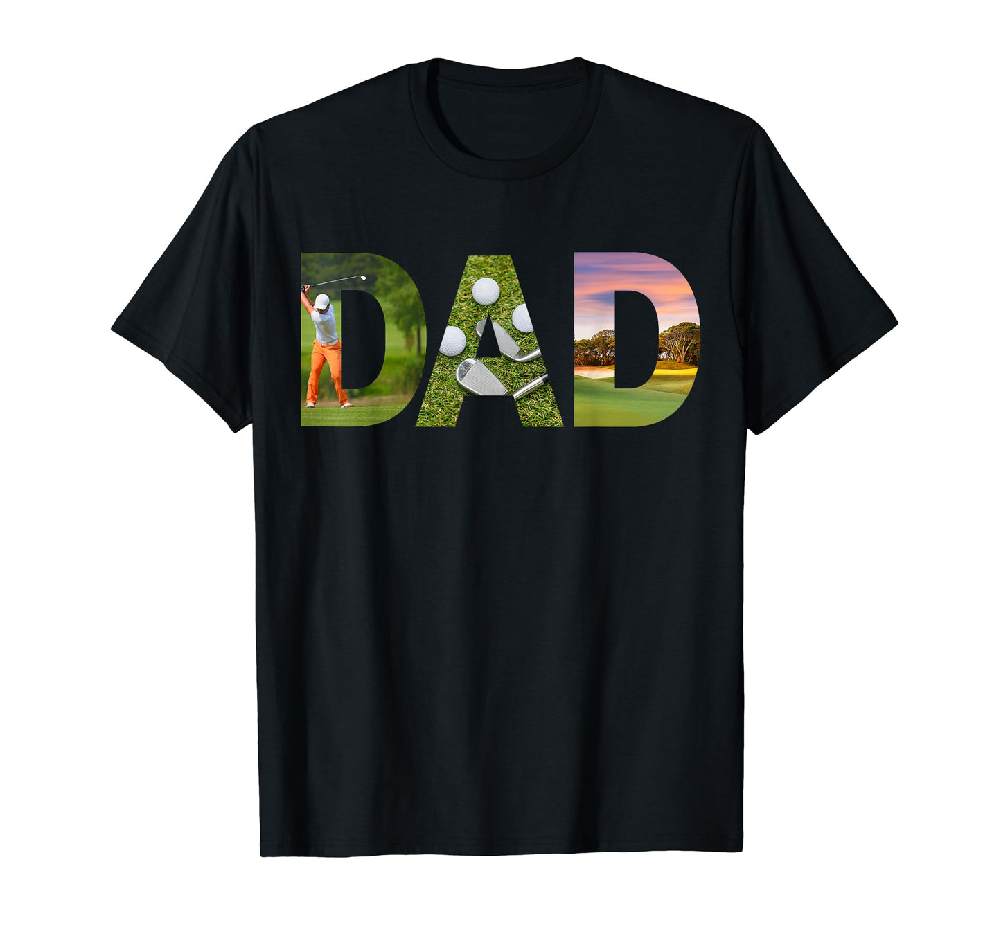 Golf Dad Word Picture Fathers Day T-Shirt - Aesthetic Graphic Unisex - T-Shirt, Sweatshirt, Hoodie