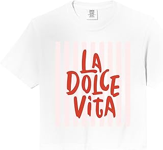 La Dolce Vita Italian Summer Coastal Graphic Comfort Colors Crop Top Unisex T-shirt, Sweatshirt, Hoodie, Long Sleeve Tee - T-Shirt, Sweatshirt, Hoodie