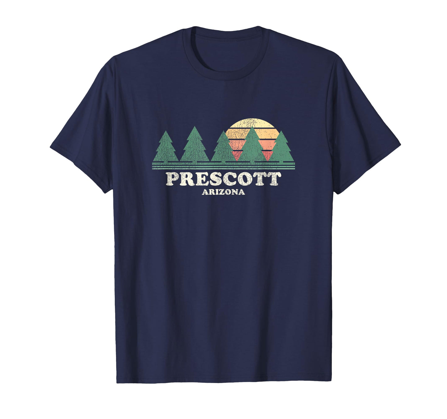 Prescott Az Throwback 70S T-Shirt - Unique Graphic Unisex - T-Shirt, Sweatshirt, Hoodie