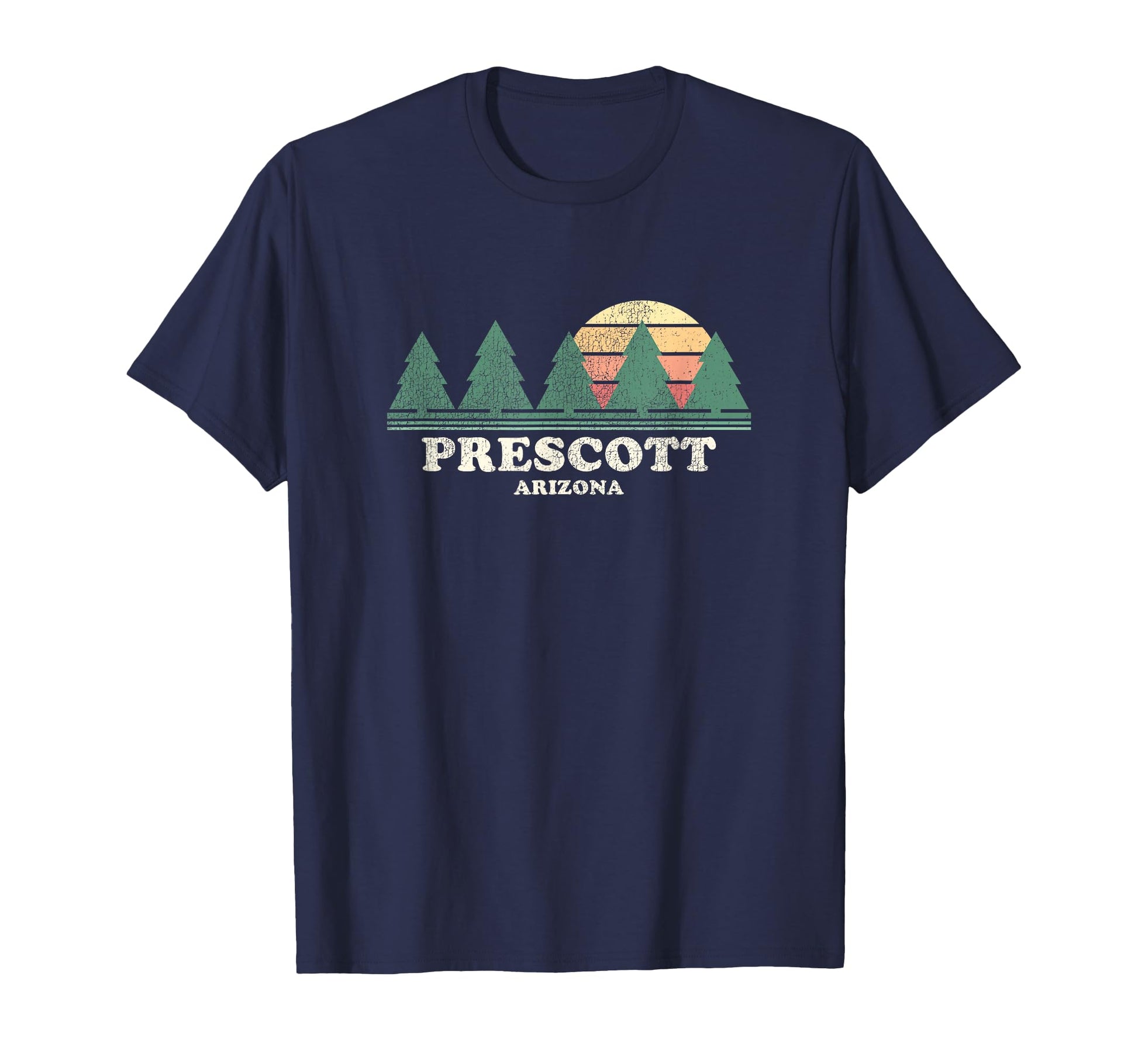 Prescott Az Throwback 70S T-Shirt - Unique Graphic Unisex - T-Shirt, Sweatshirt, Hoodie