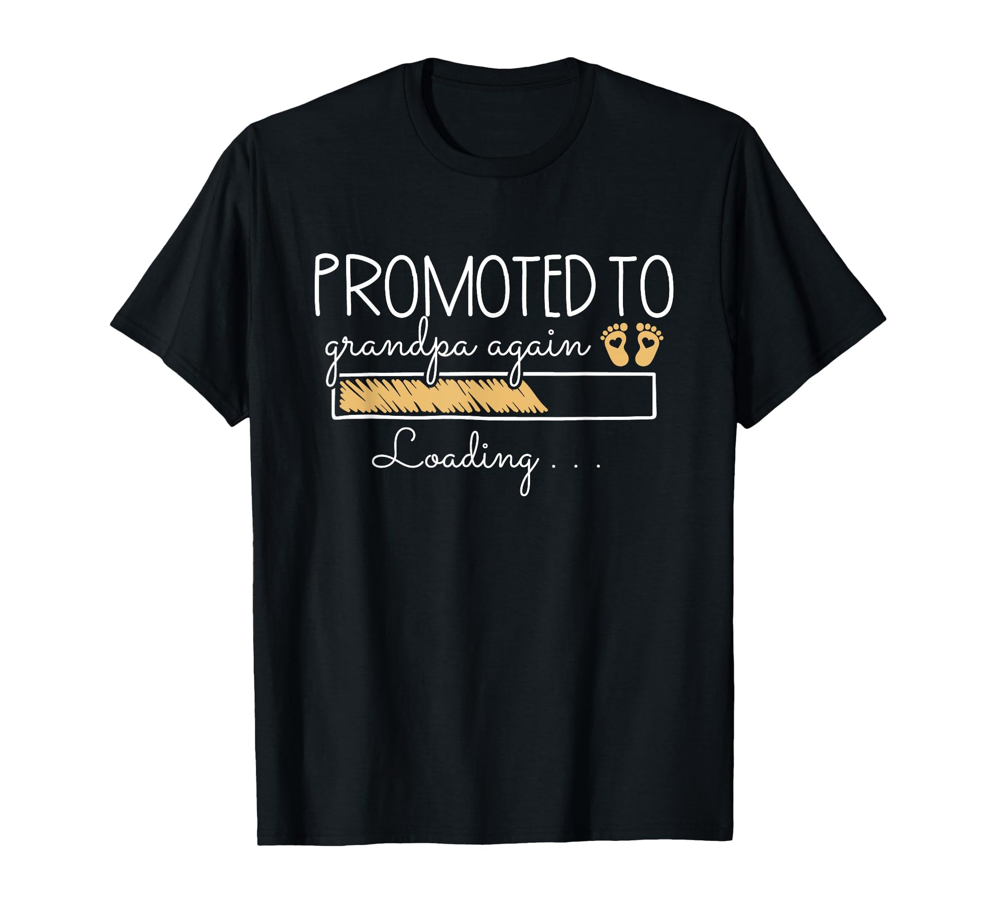 Promoted To Grandpa Again 2Nd Grandbaby T-Shirt - Minimalist Print Unisex - T-Shirt, Sweatshirt, Hoodie