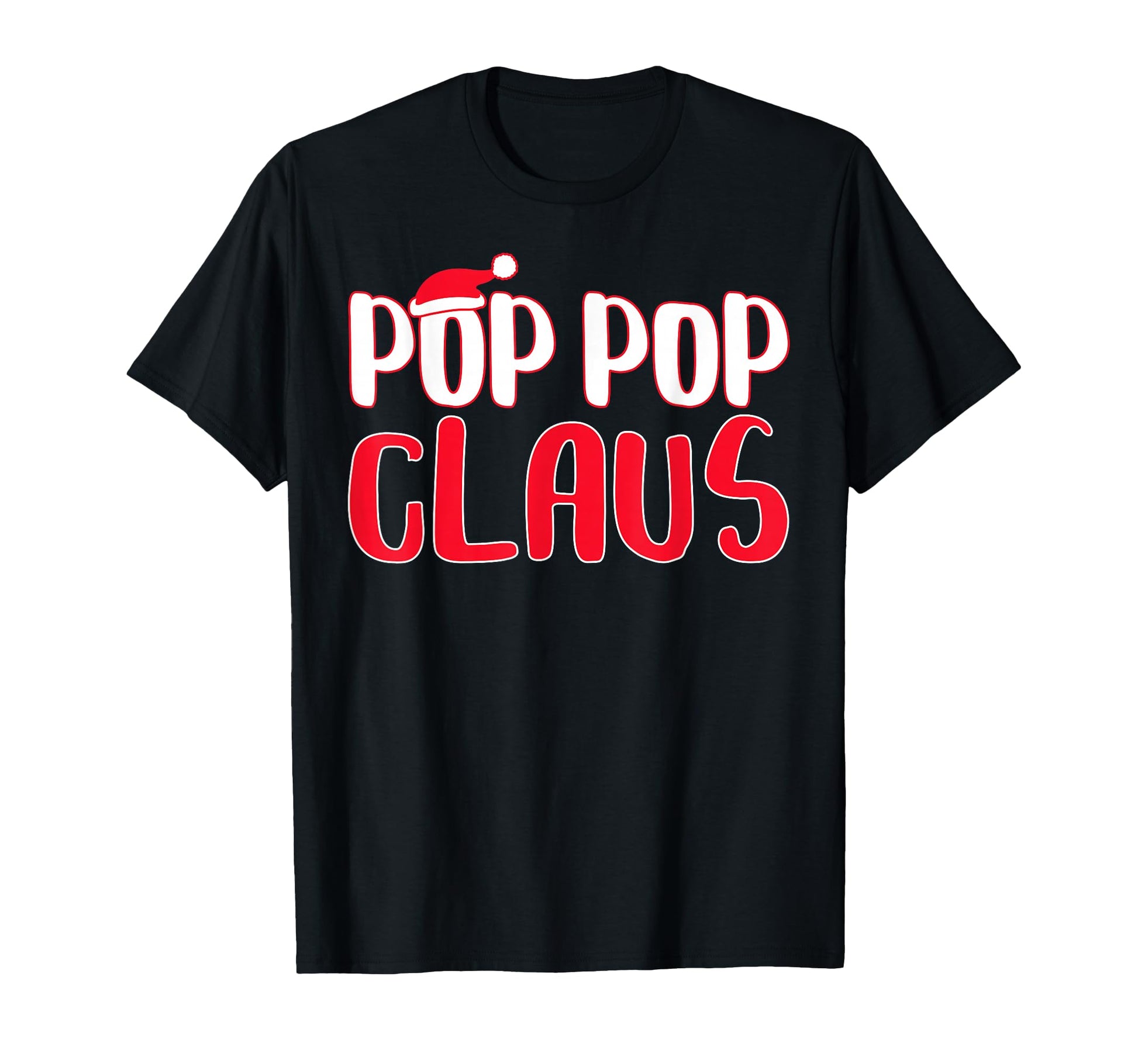 Pop Pop Claus Matching Santa Pop Pop T-Shirt - Minimalist Print Unisex - T-Shirt, Sweatshirt, Hoodie