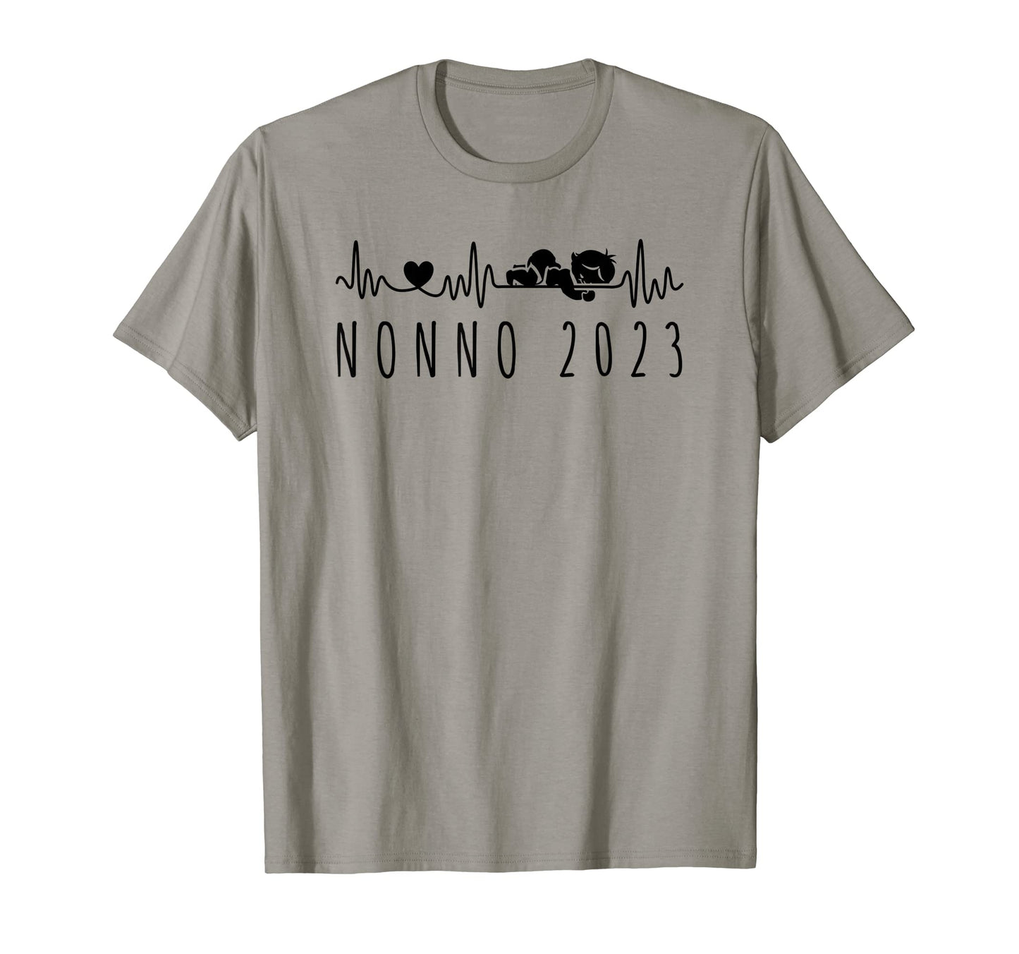 Promoted To Grandpa 2023 Heartbeat T-Shirt - Aesthetic Graphic for Adults - T-Shirt, Sweatshirt, Hoodie
