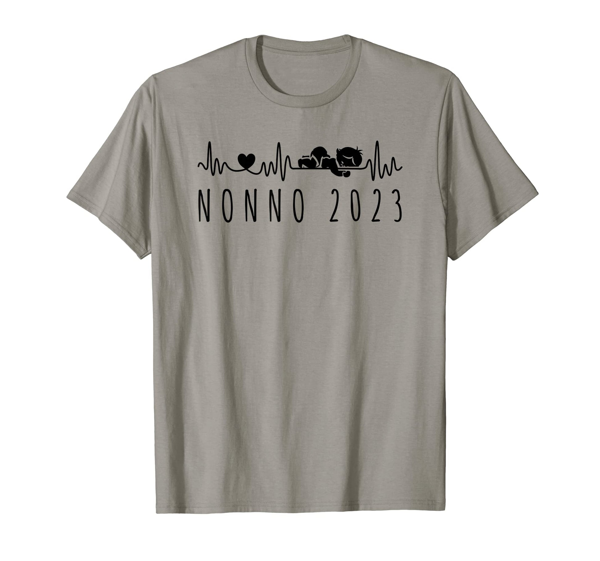 Promoted To Grandpa 2023 Heartbeat T-Shirt - Aesthetic Graphic for Adults - T-Shirt, Sweatshirt, Hoodie