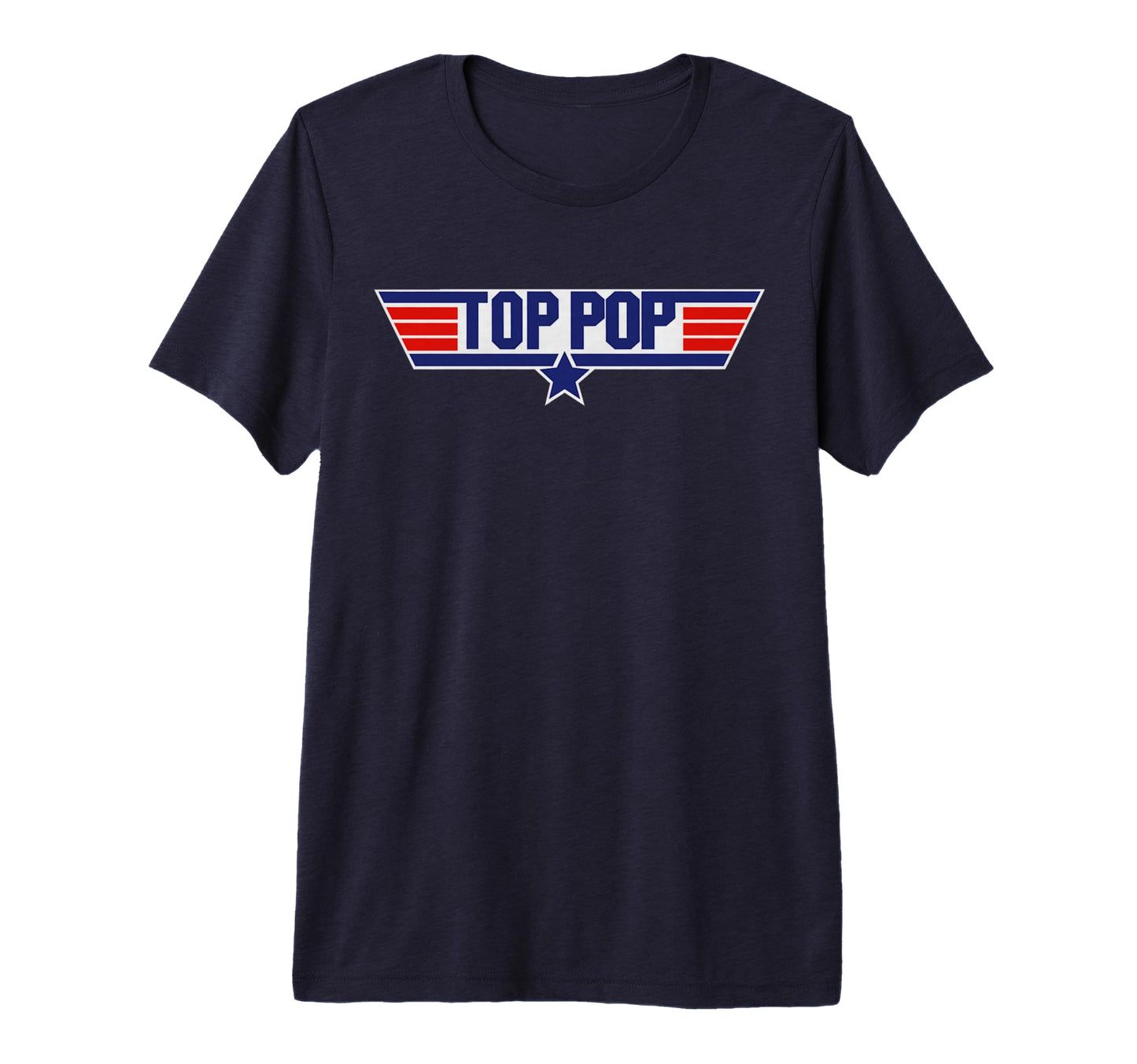 Pop Pop Best Pop Ever Tri Blend T-Shirt - Minimalist Print for Adults - T-Shirt, Sweatshirt, Hoodie