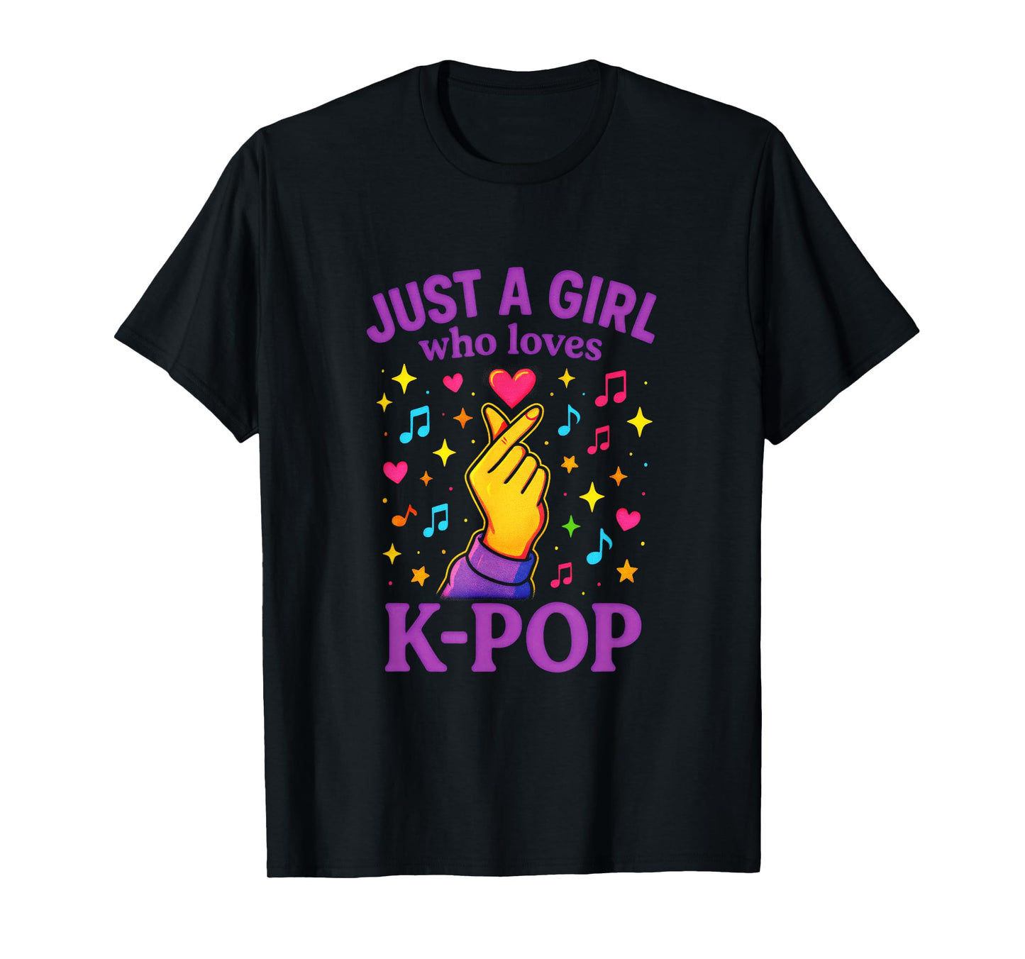Just Who Loves K Pop Music Heart T-Shirt - Aesthetic Graphic Men Women - T-Shirt, Sweatshirt, Hoodie