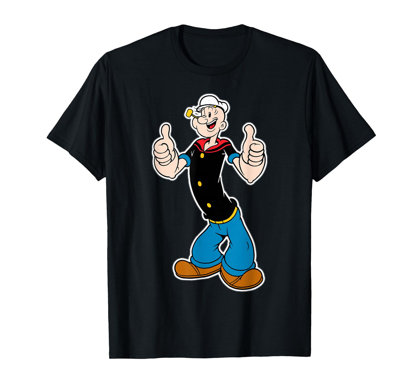 Pop Eye Cartoon Thumbs Up T-Shirt - Custom Art Print Unisex - T-Shirt, Sweatshirt, Hoodie