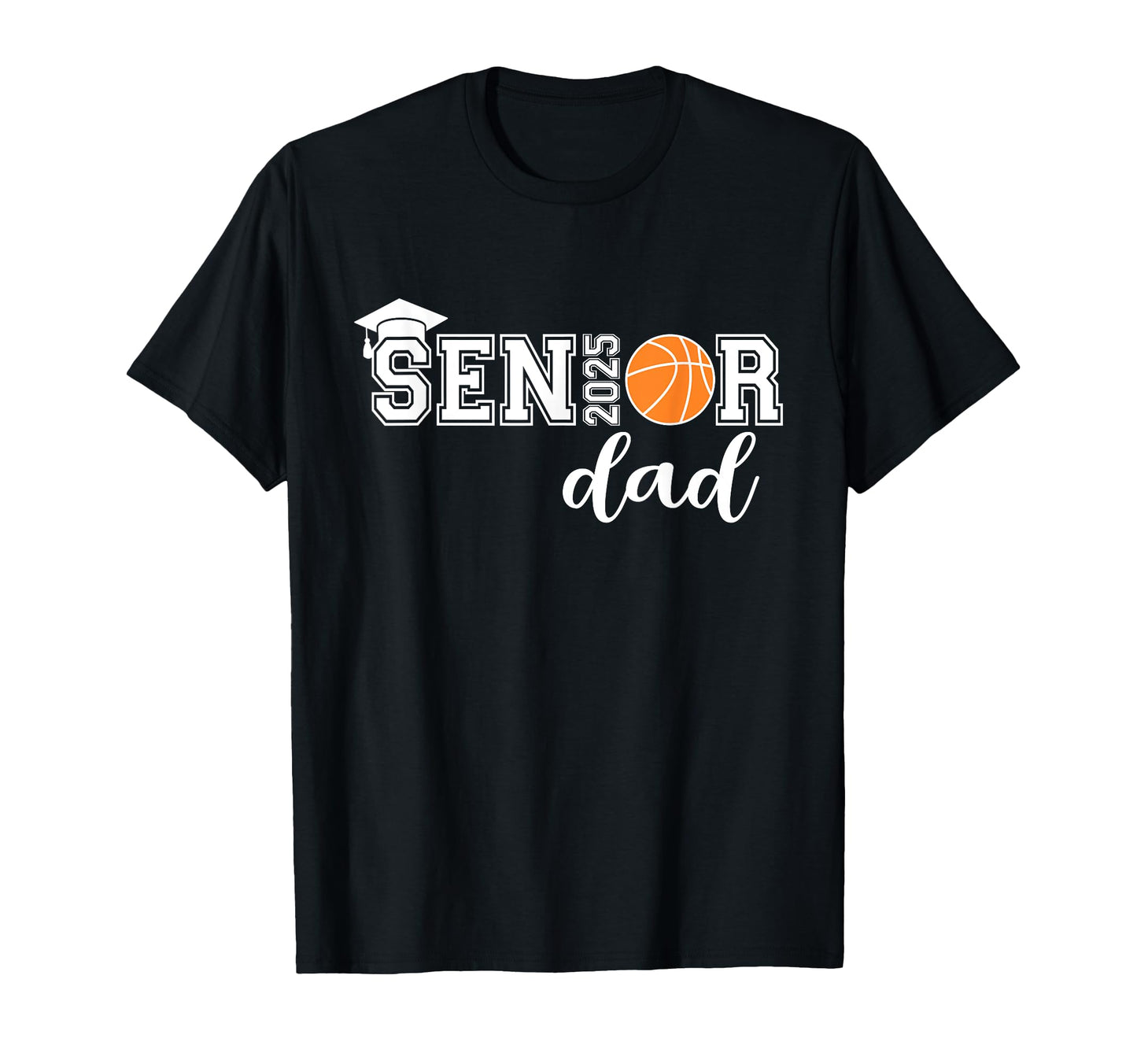 Proud Dad 2025 Senior Graduate T-Shirt - Custom Art Print for Adults - T-Shirt, Sweatshirt, Hoodie