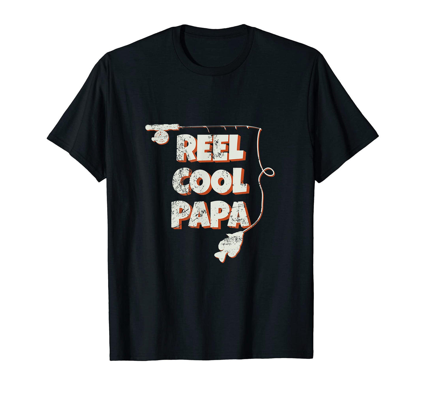 Reel Papa Fun Fishing Your Grandpa Or Dad T-Shirt - Graphic Print Unisex - T-Shirt, Sweatshirt, Hoodie