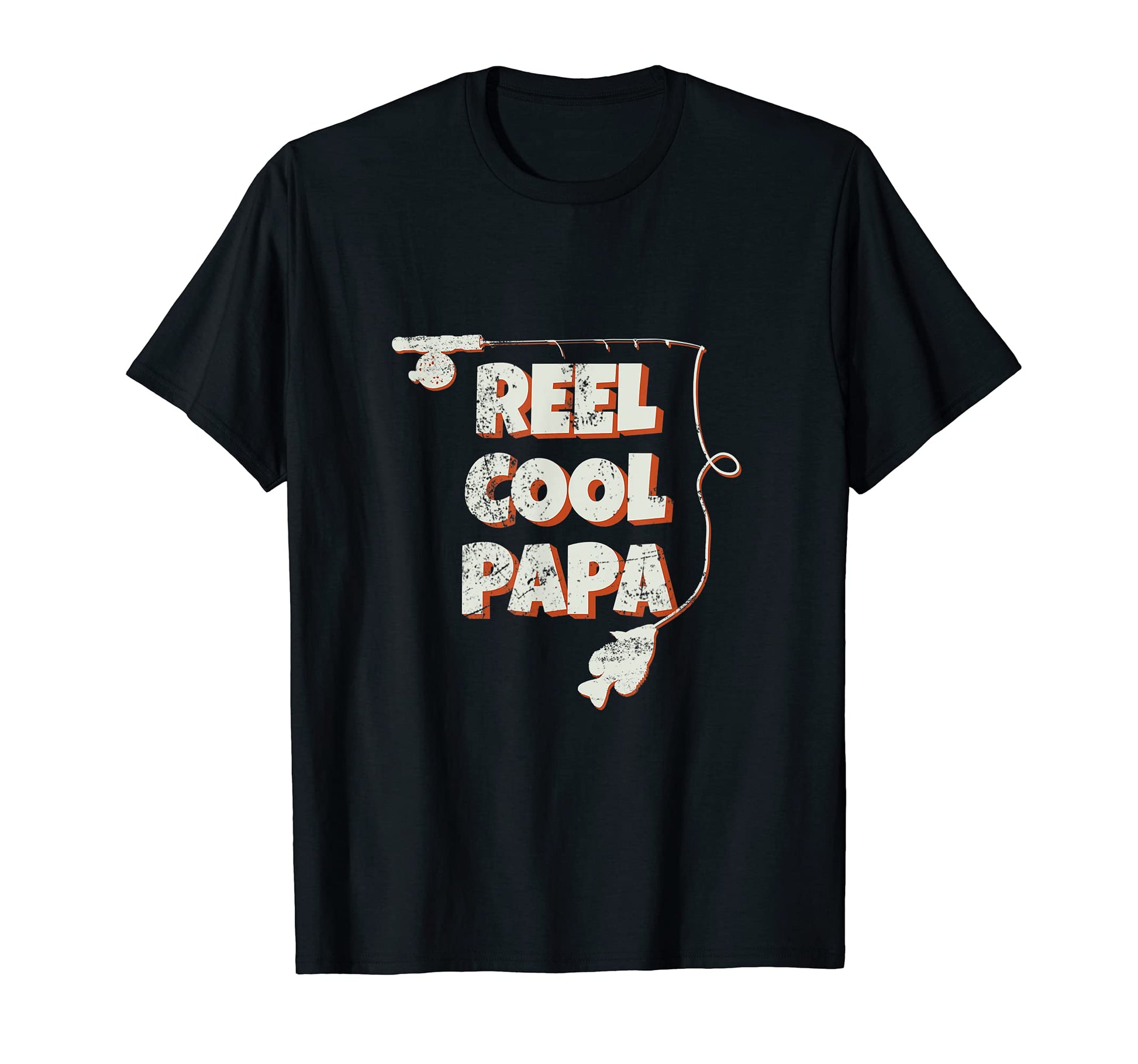 Reel Papa Fun Fishing Your Grandpa Or Dad T-Shirt - Graphic Print Unisex - T-Shirt, Sweatshirt, Hoodie