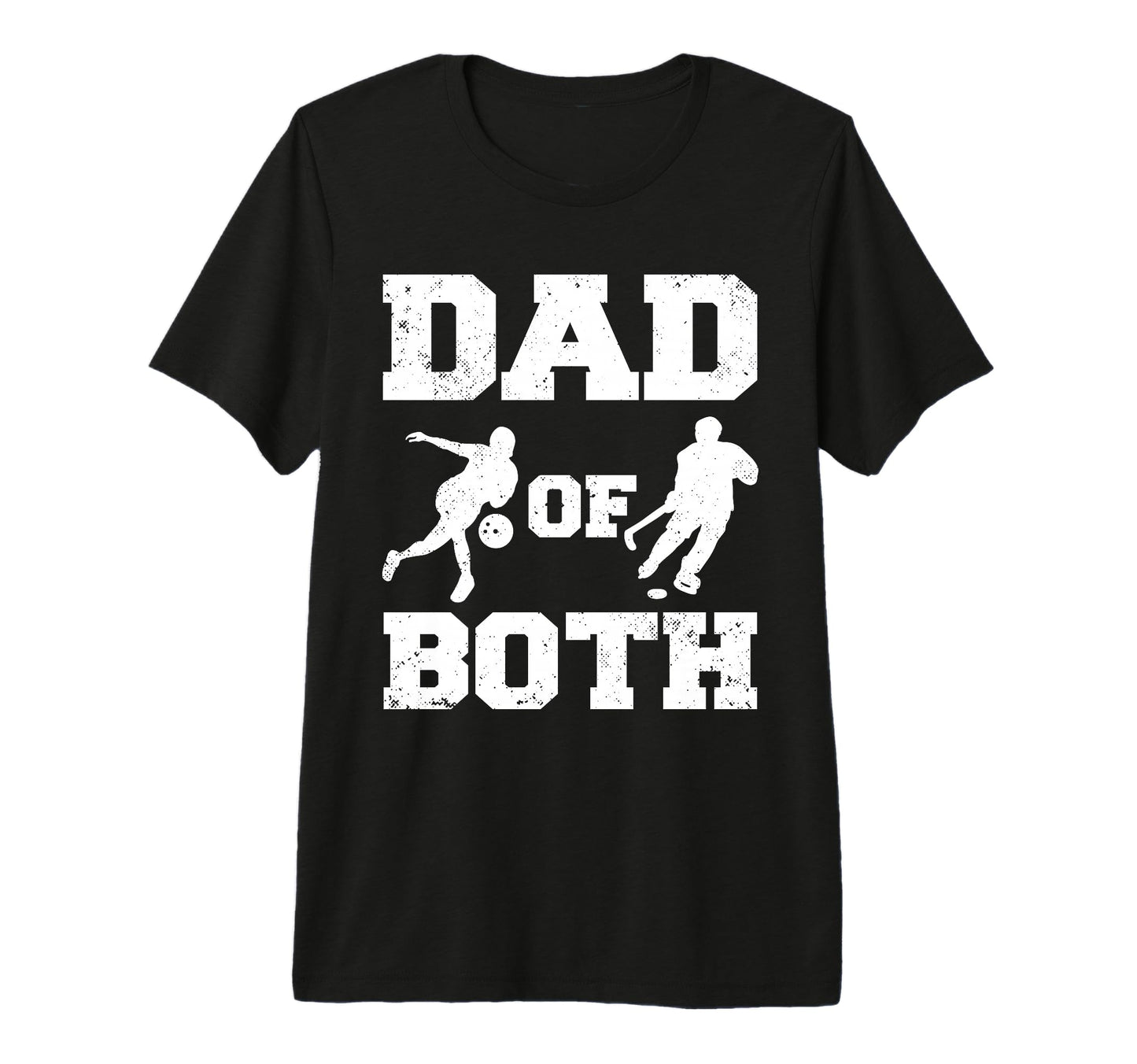 Mens Dad Both Funny Bowling Hockey Dad T-Shirt - Custom Art Print Unisex - T-Shirt, Sweatshirt, Hoodie