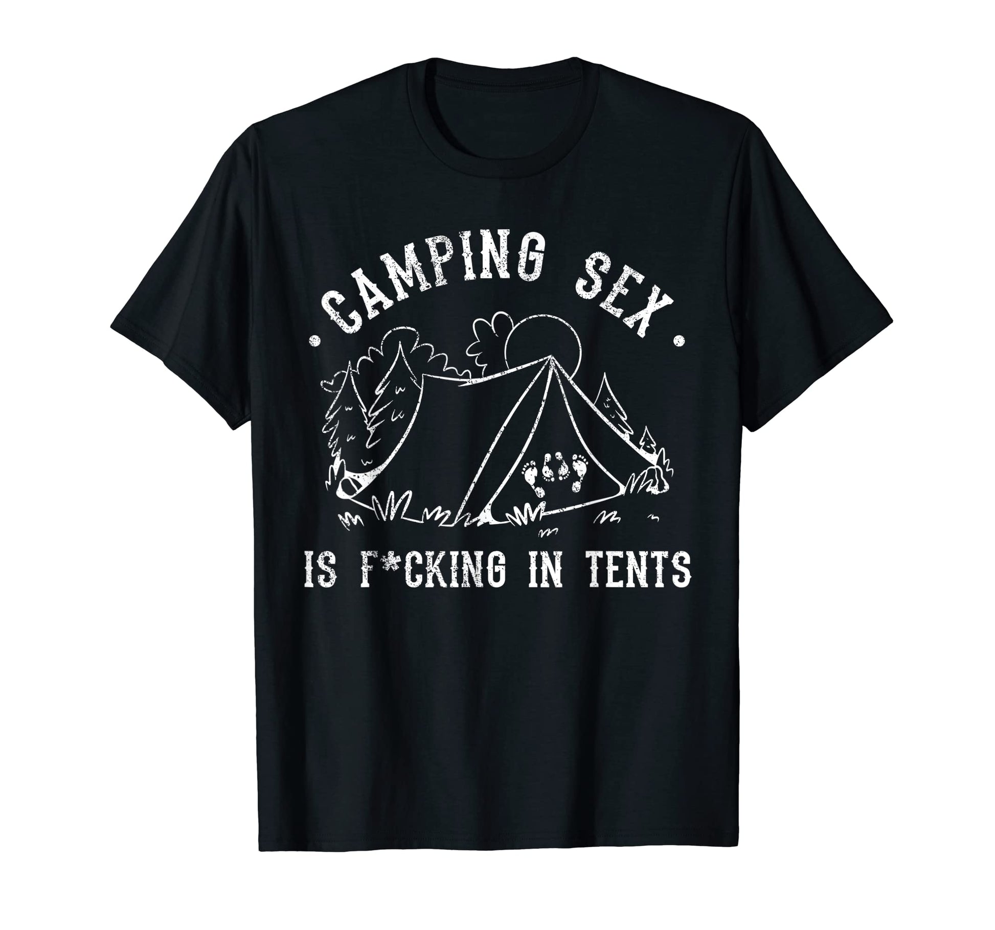 Funny Camping Is Tents Naughty Dad T-Shirt - Minimalist Print Men Women - T-Shirt, Sweatshirt, Hoodie