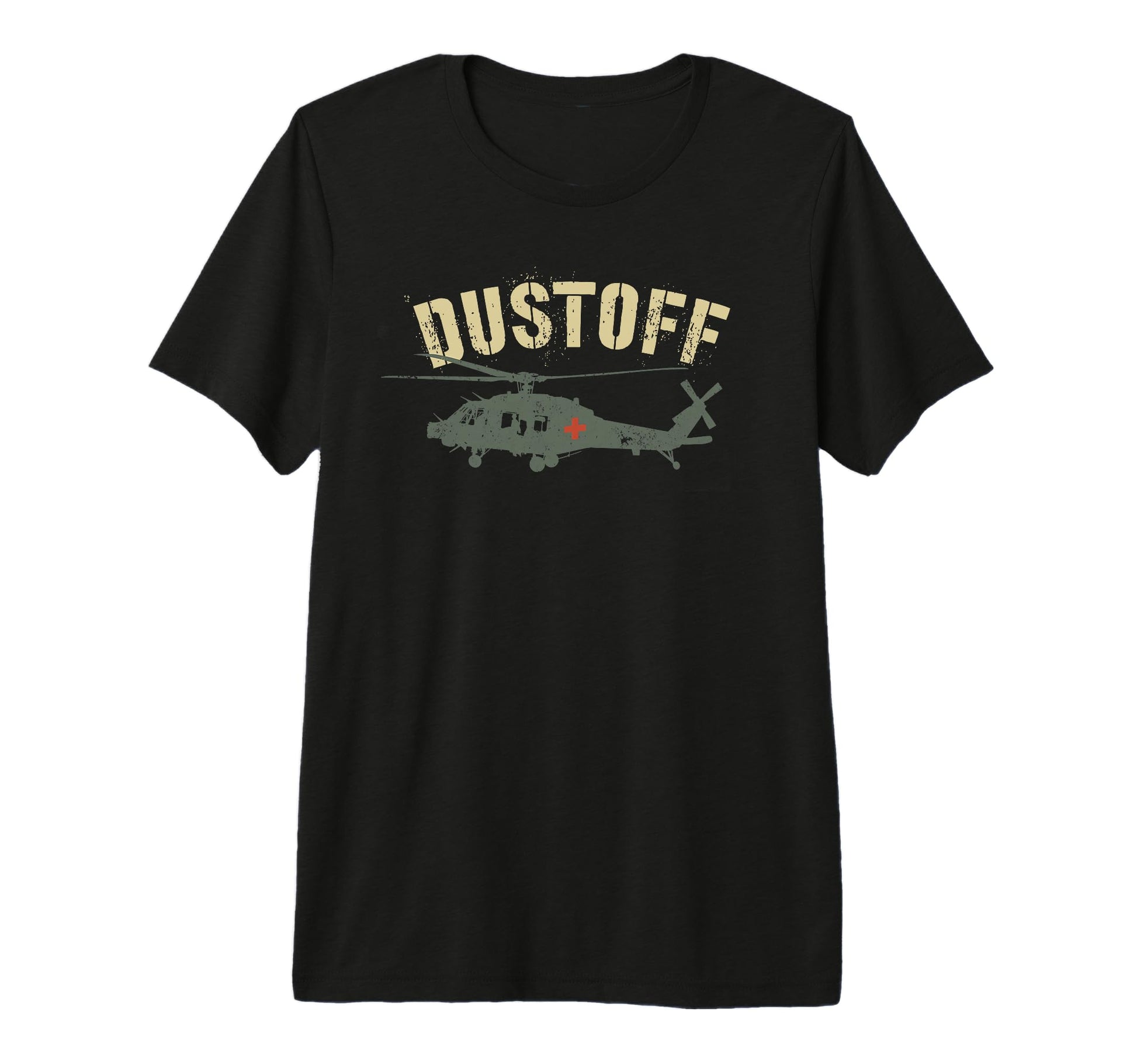 Dustoff Crew Pilot Air Ambulance T-Shirt - Novelty Apparel for Adults - T-Shirt, Sweatshirt, Hoodie