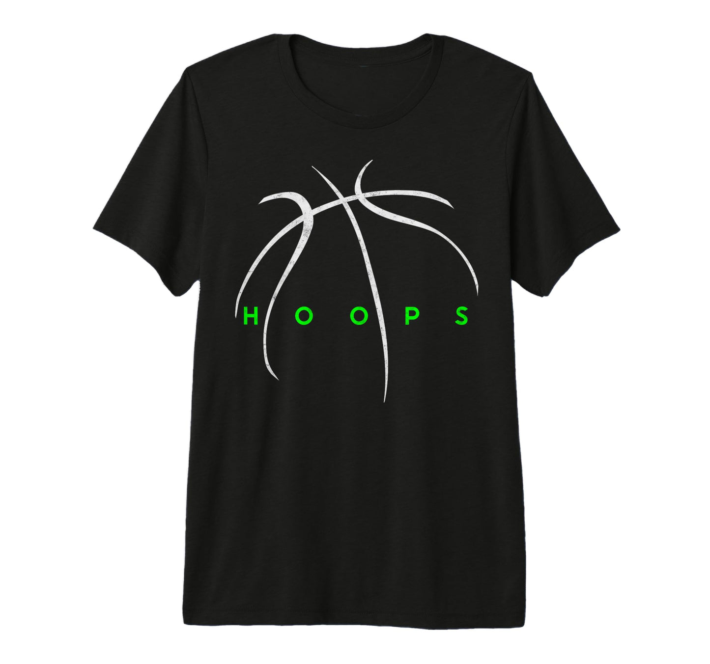 Hoops Basketball Ball Basketball T-Shirt - Fun Novelty Design Men Women - T-Shirt, Sweatshirt, Hoodie