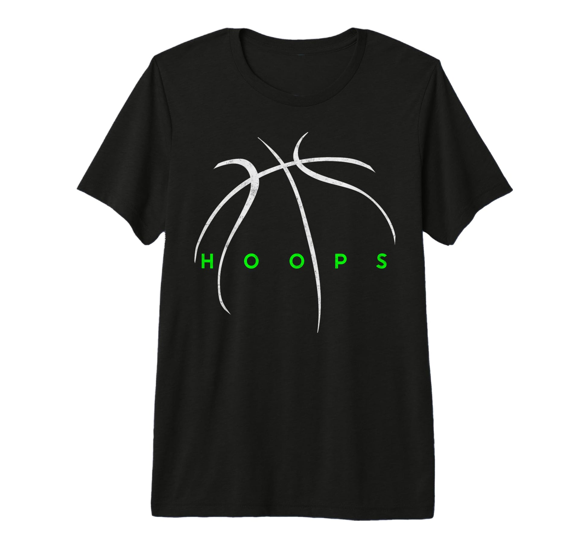 Hoops Basketball Ball Basketball T-Shirt - Fun Novelty Design Men Women - T-Shirt, Sweatshirt, Hoodie