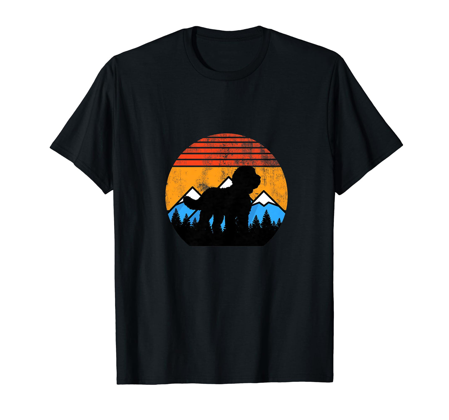 Sheepadoodle Dog Mountains T-Shirt - Aesthetic Graphic Men Women - T-Shirt, Sweatshirt, Hoodie