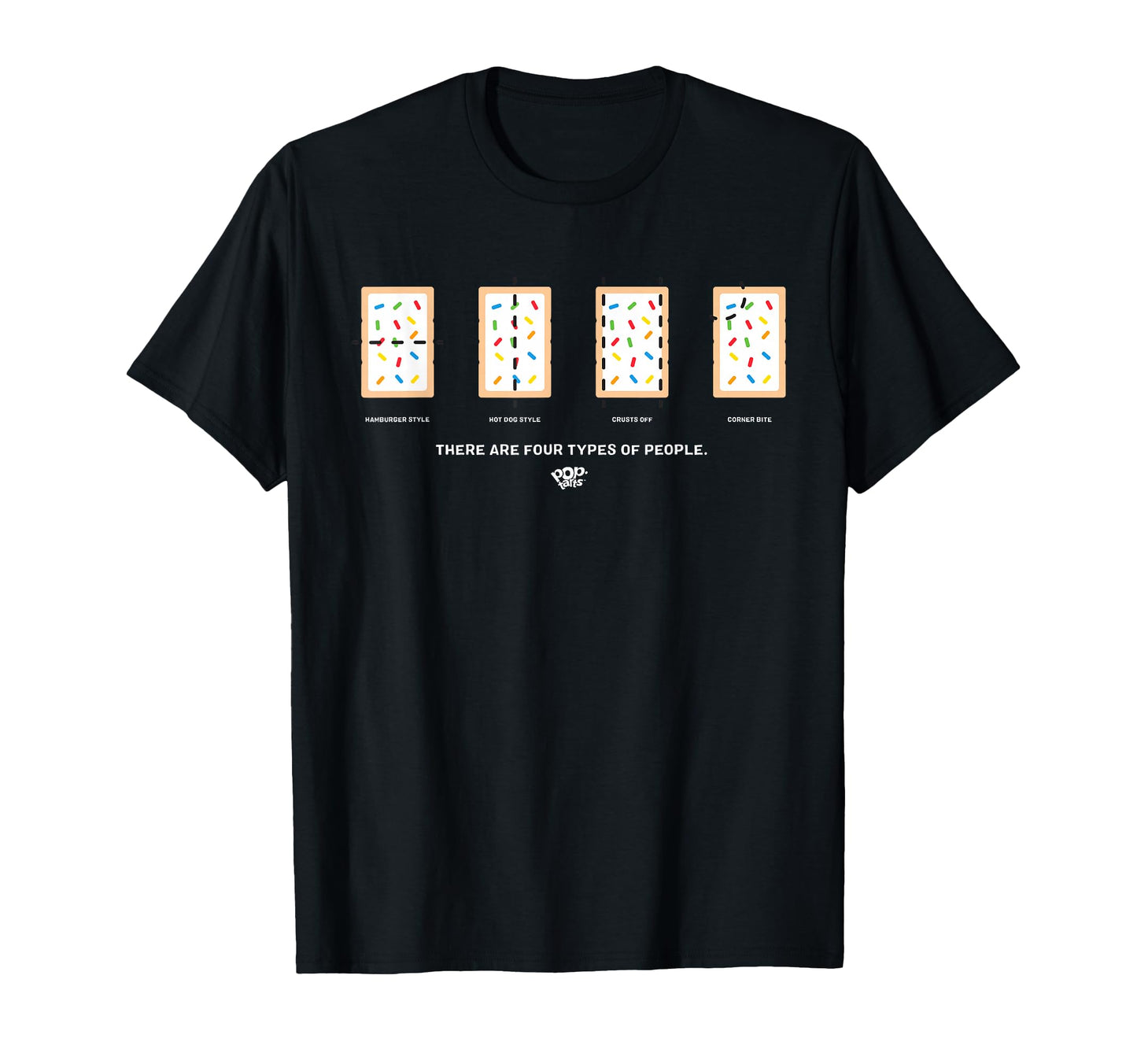 Pop Tarts Four Ways To Eat Pop Tart T-Shirt - Minimalist Print Unisex - T-Shirt, Sweatshirt, Hoodie