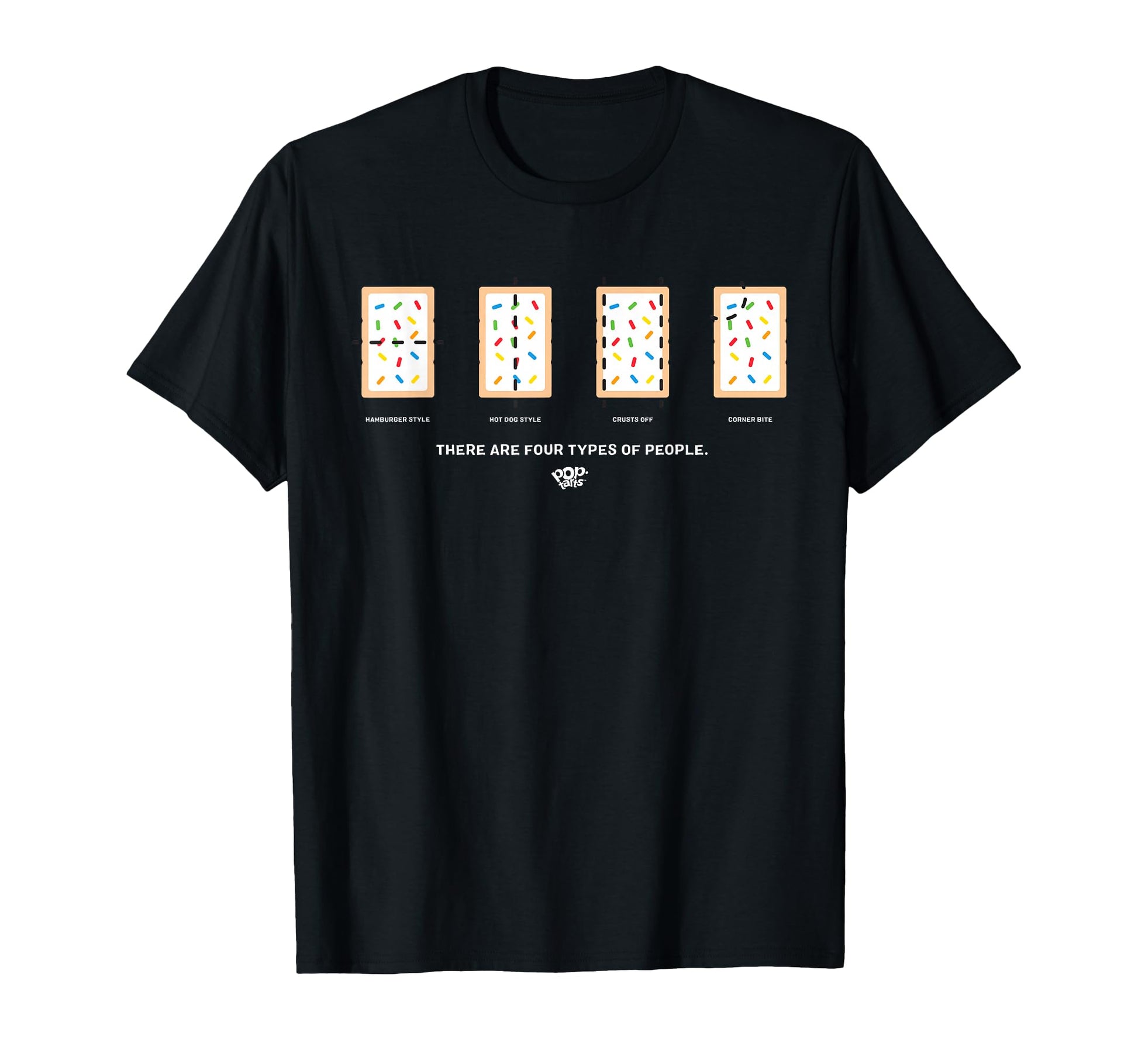 Pop Tarts Four Ways To Eat Pop Tart T-Shirt - Minimalist Print Unisex - T-Shirt, Sweatshirt, Hoodie
