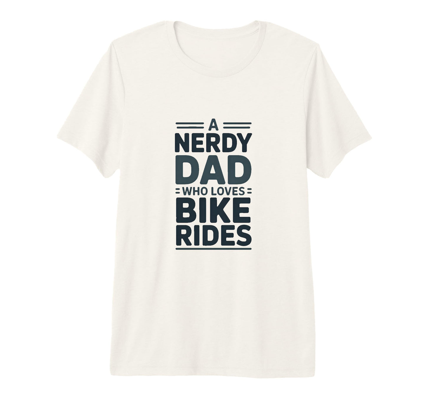 Nerdy Dad Who Loves Bike Rides T-Shirt - Aesthetic Graphic Men Women - T-Shirt, Sweatshirt, Hoodie