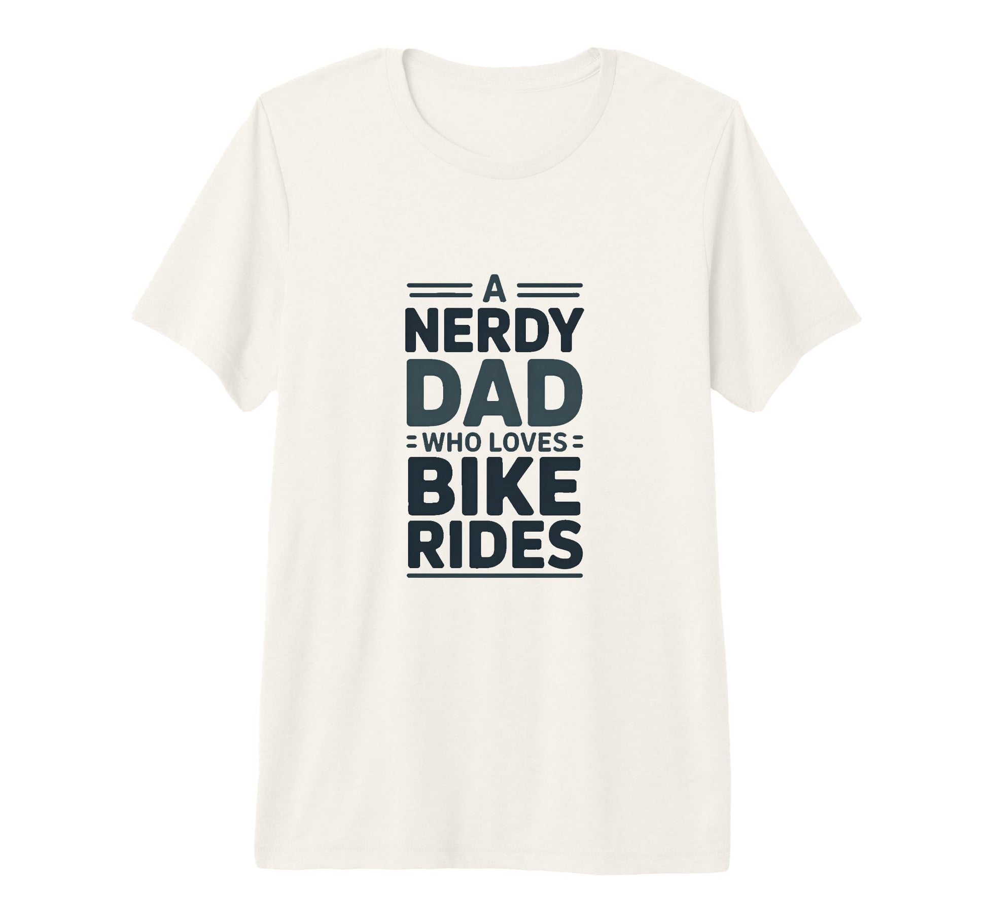 Nerdy Dad Who Loves Bike Rides T-Shirt - Aesthetic Graphic Men Women - T-Shirt, Sweatshirt, Hoodie