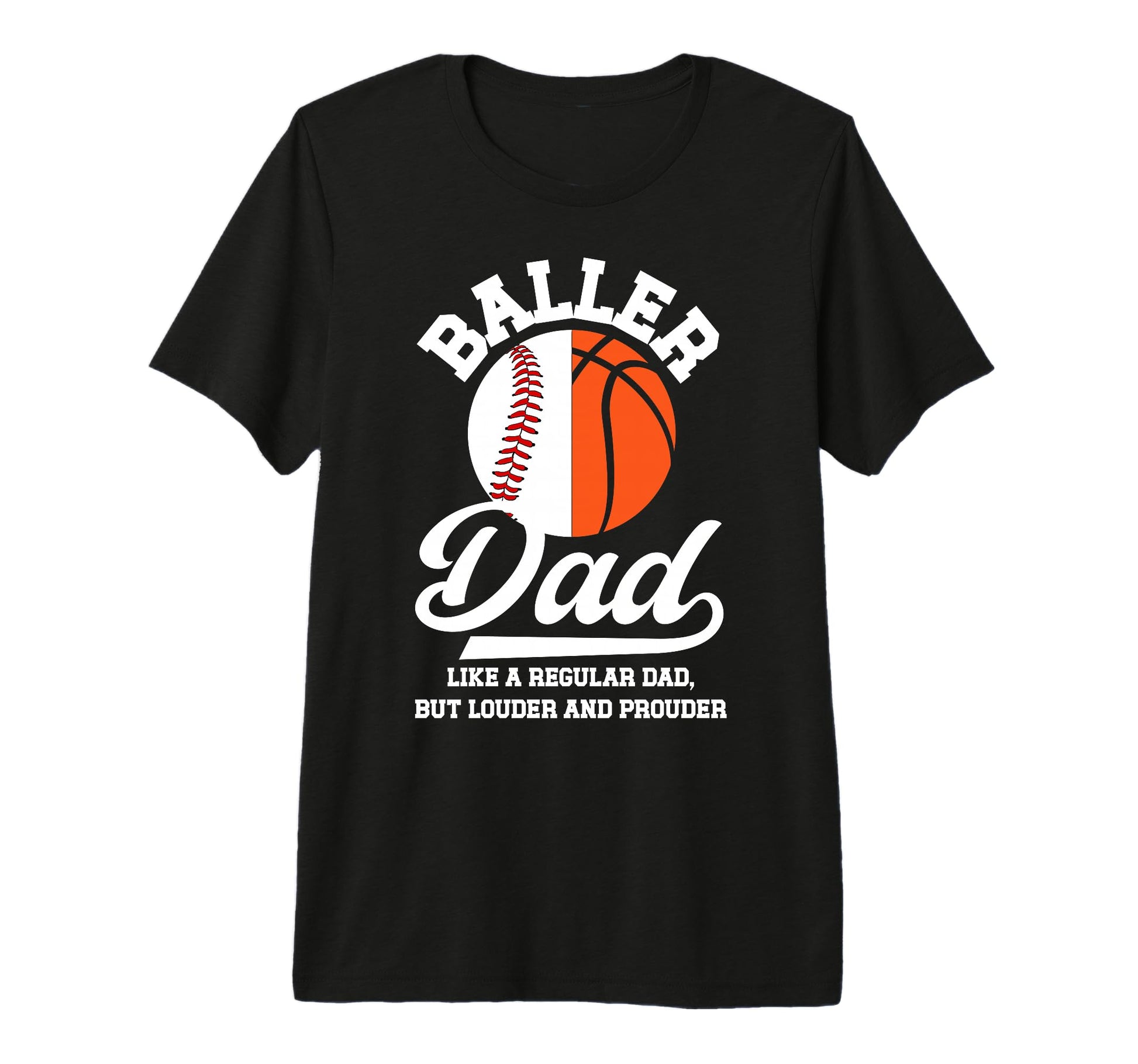 Mens Baller Dad Definition Basketball T-Shirt - Novelty Apparel for Adults - T-Shirt, Sweatshirt, Hoodie
